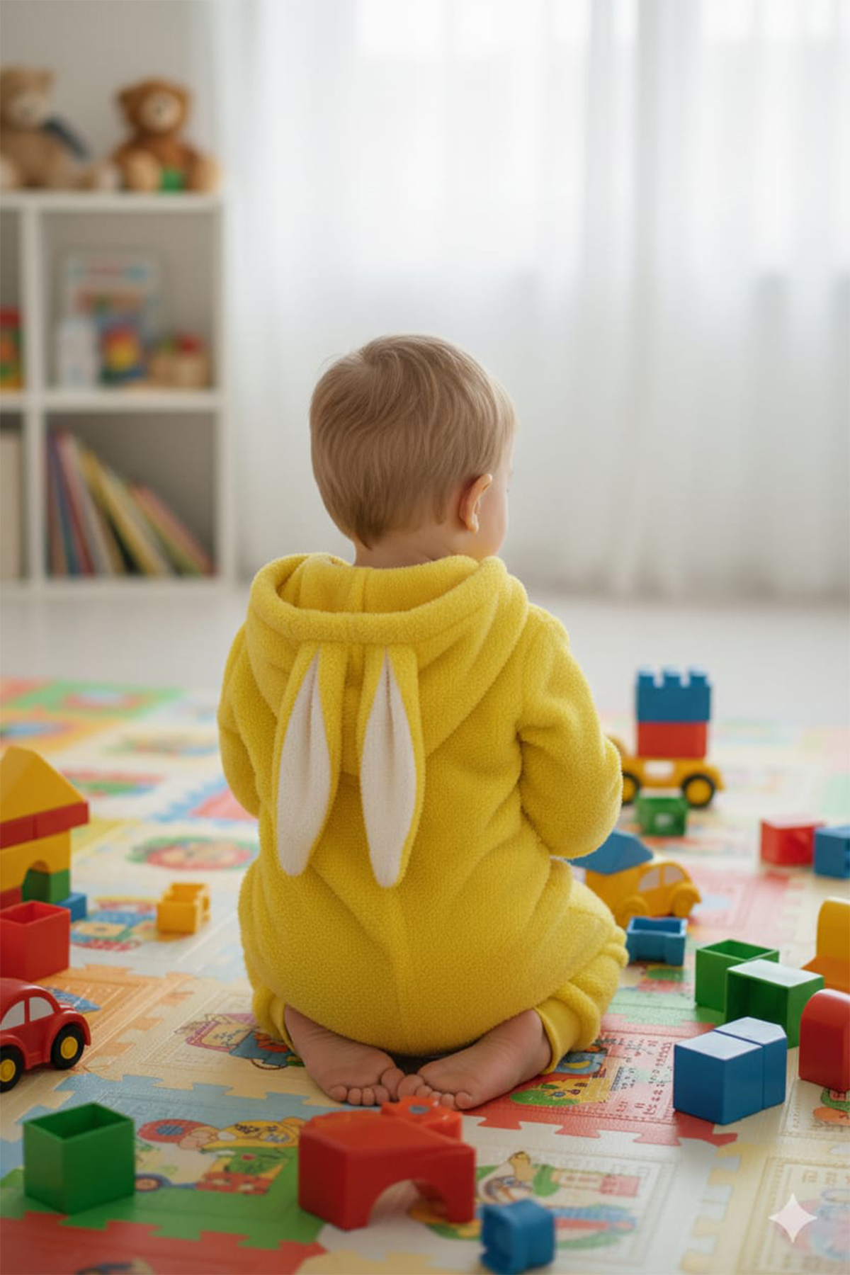 MAHFEL Welsoft Sarı Desenli Kışlık Peluş Uyku Tulumu 1–6 Yaş fotoğrafı 7 (önizleme)