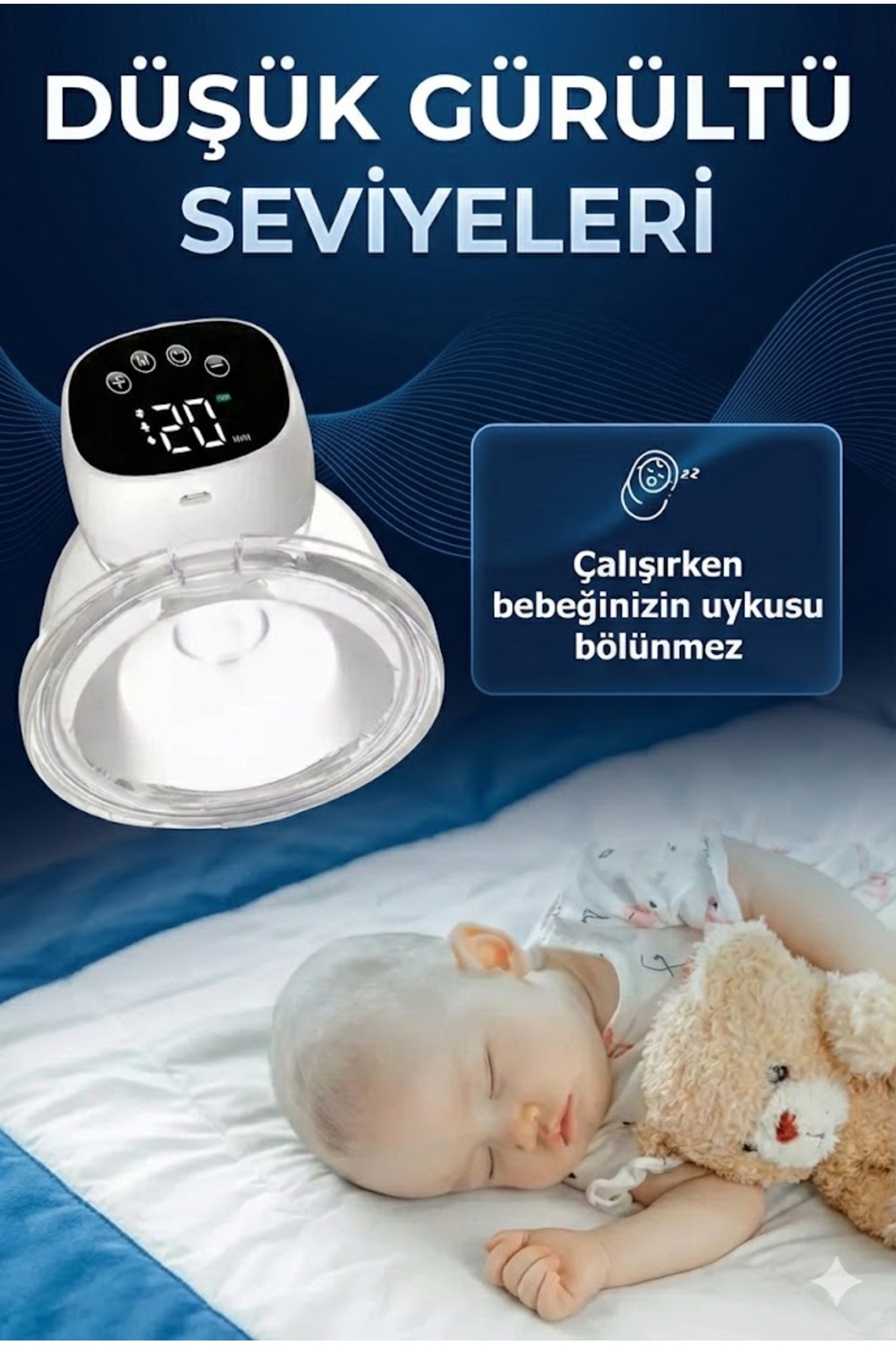 Babyhope My-376 Şarjlı Giyilebilir Elektrikli Göğüs Pompası Sessiz Ve Elleri Serbest Kullanım 2 Adet fotoğrafı 4 (önizleme)