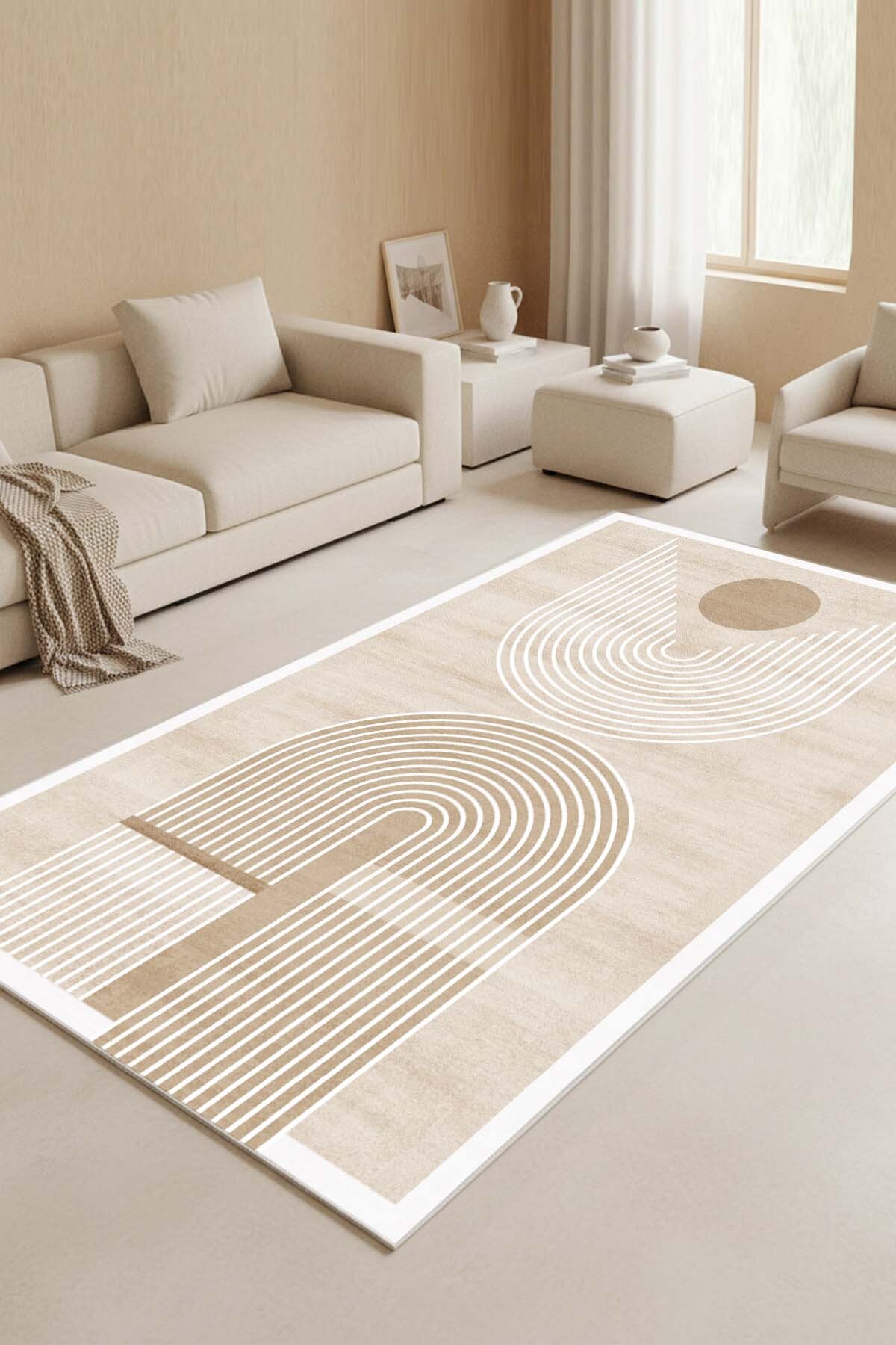 Bohemian Washable Anti-Slip Base Stainproof Living Room Rug Kitchen Rug & Runner