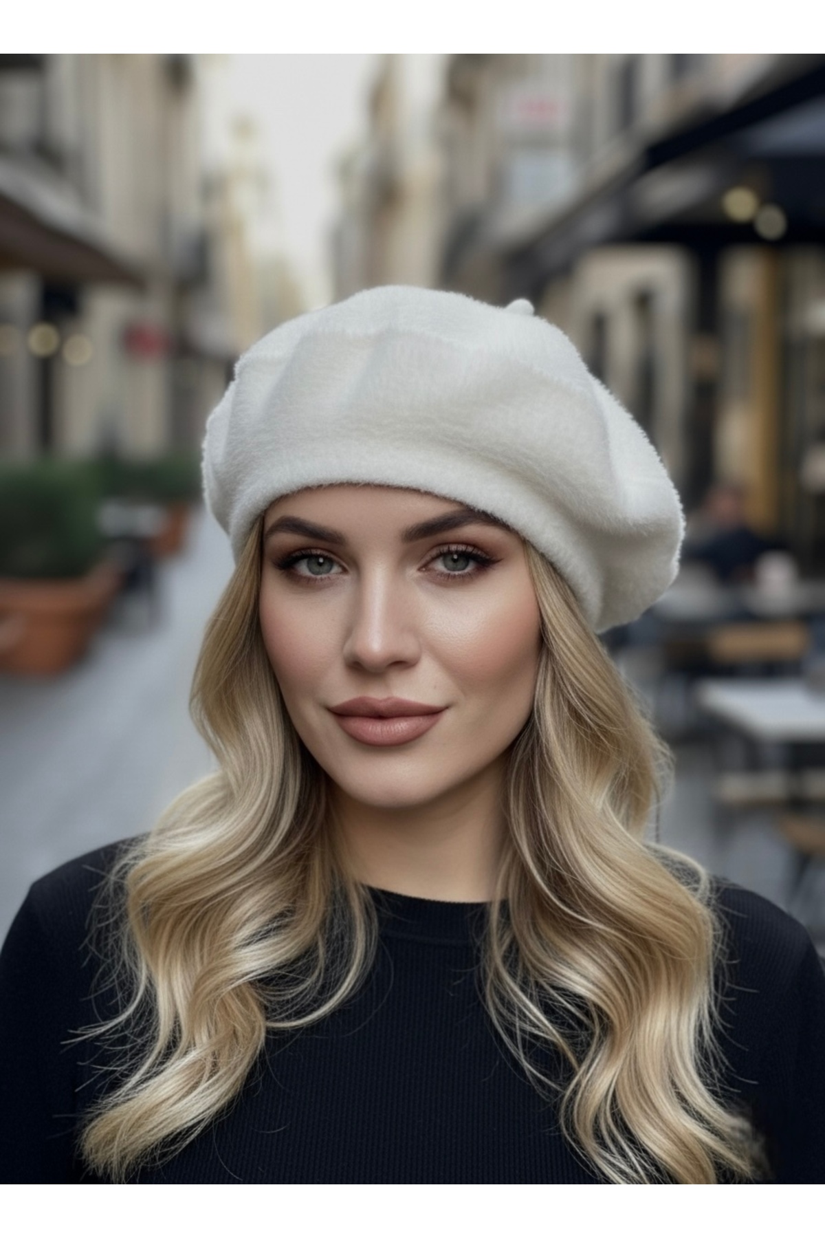 sf collection Kadın Peluş Ressam Bere