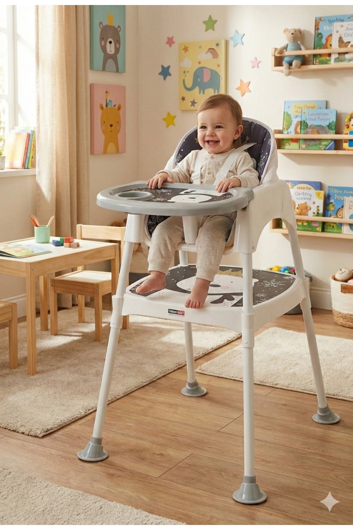 Tommybaby Çalışma Masalı Mama Sandalyesi