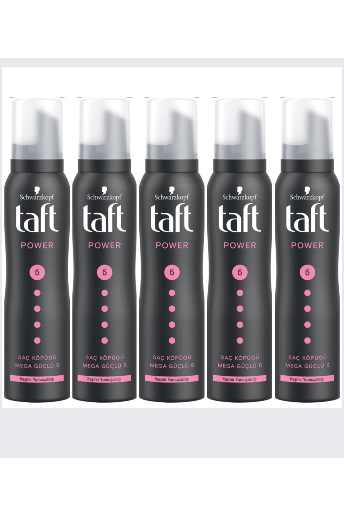 Taft Power Kaşmir Saç Köpüğü 150ml - 5'li Set — 5likaşmir