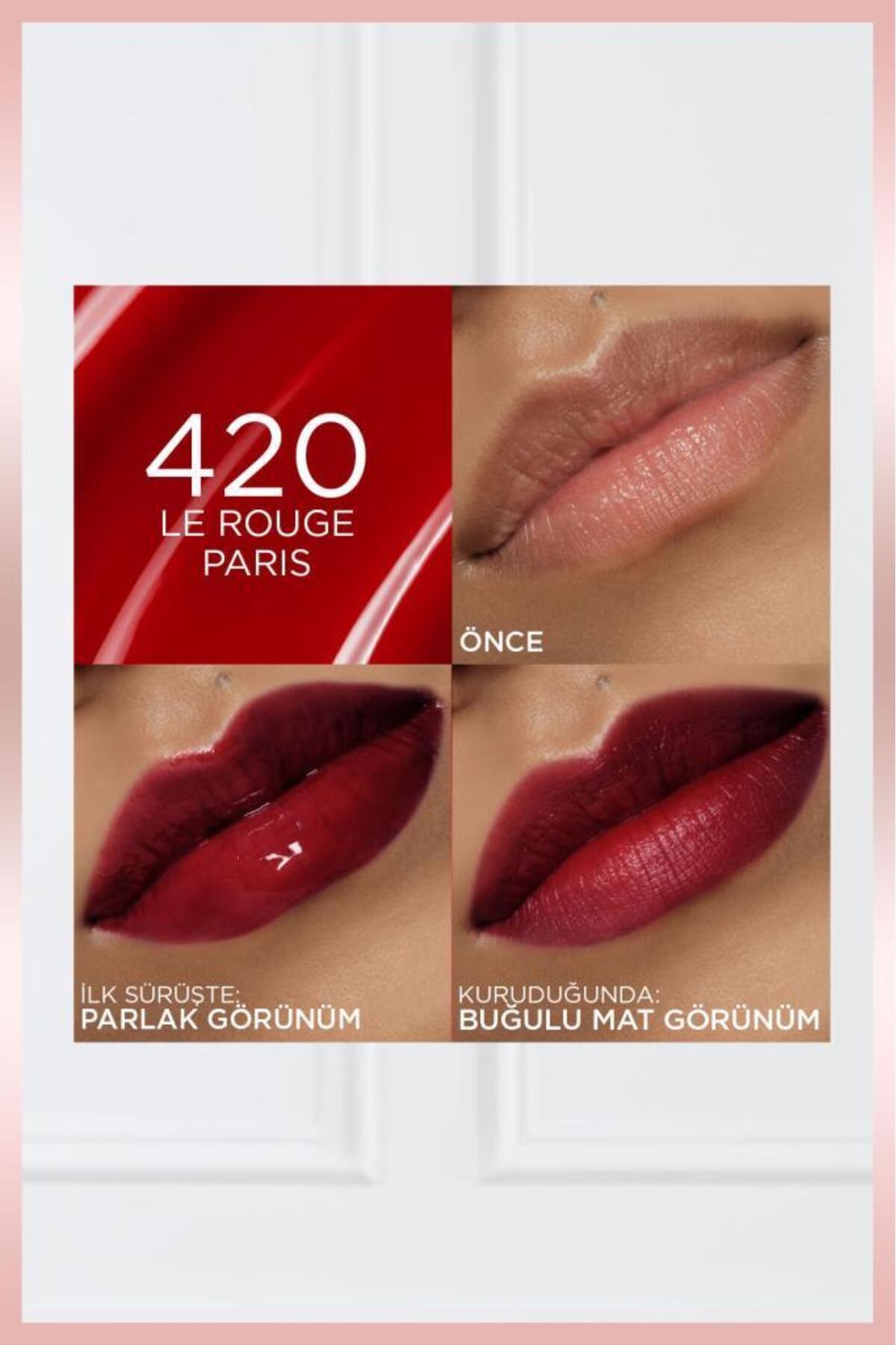 برق لب هیالورون لیپ تینت - 420 Le Rogue Paris — قرمز HYLRNLIPTINT — تصویر 5 از 7