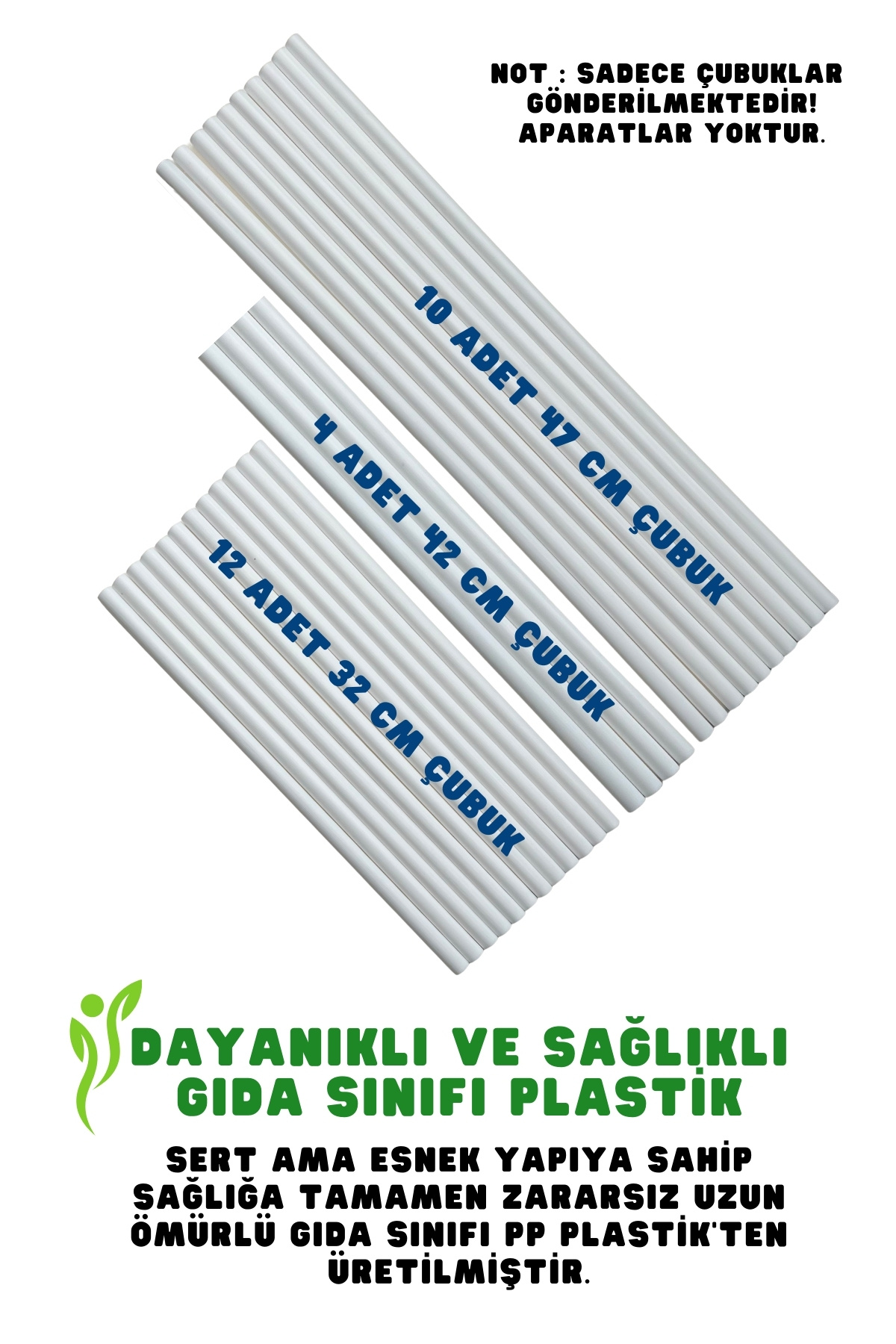 Şehir Online Mağazacılık 100x100x68cm Çadır için Sağlıklı Gıda Sınıfı Plastik Yedek Çubuklar Seti FurkanToy CA Games Uyumlu fotoğrafı 2 (önizleme)