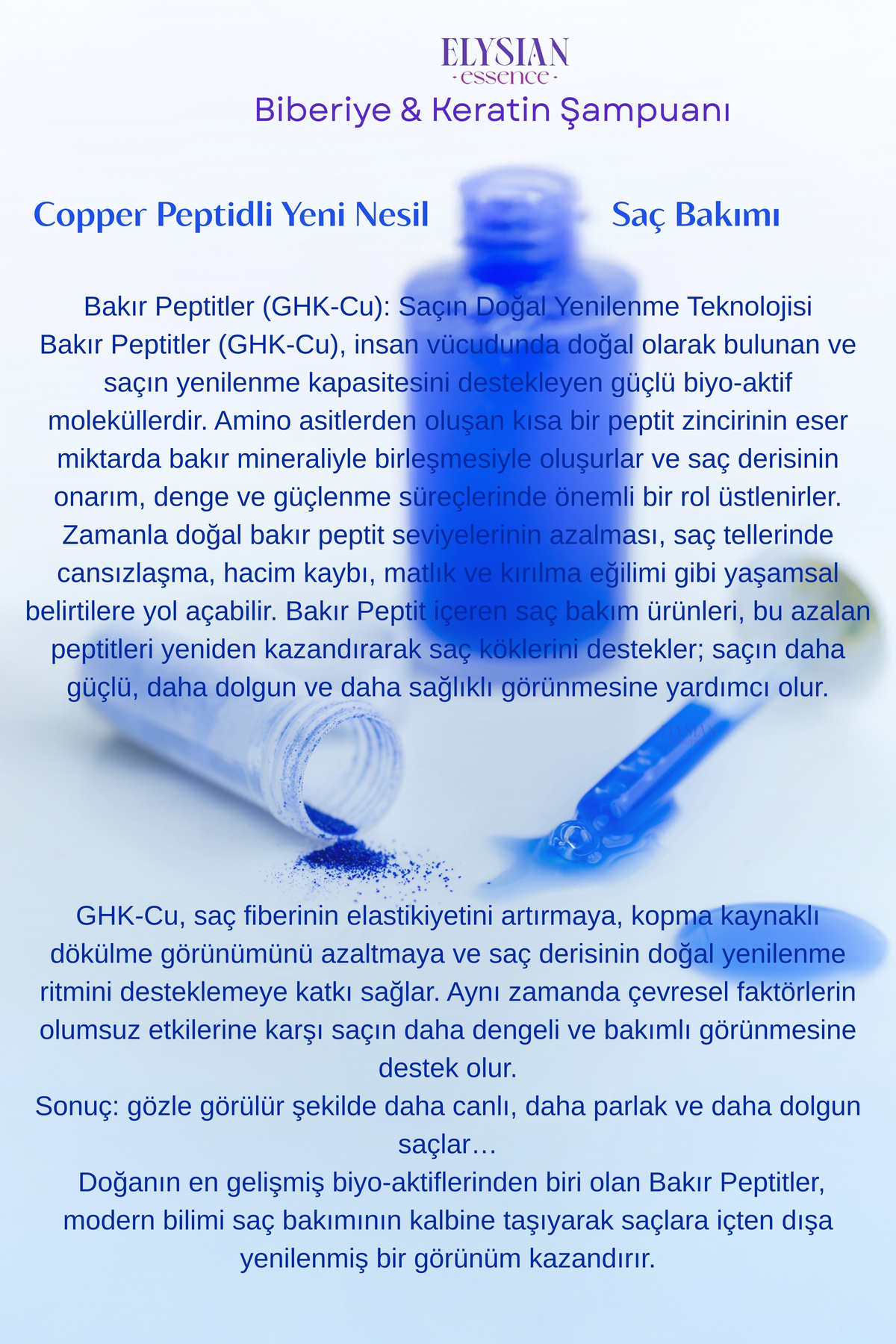 Biberiye & Keratin Şampuanı | Copper Peptidli Saç Bakımı | Saç Dökülmesi Karşıtı 300 ml — 4451 — تصویر 7 از 7