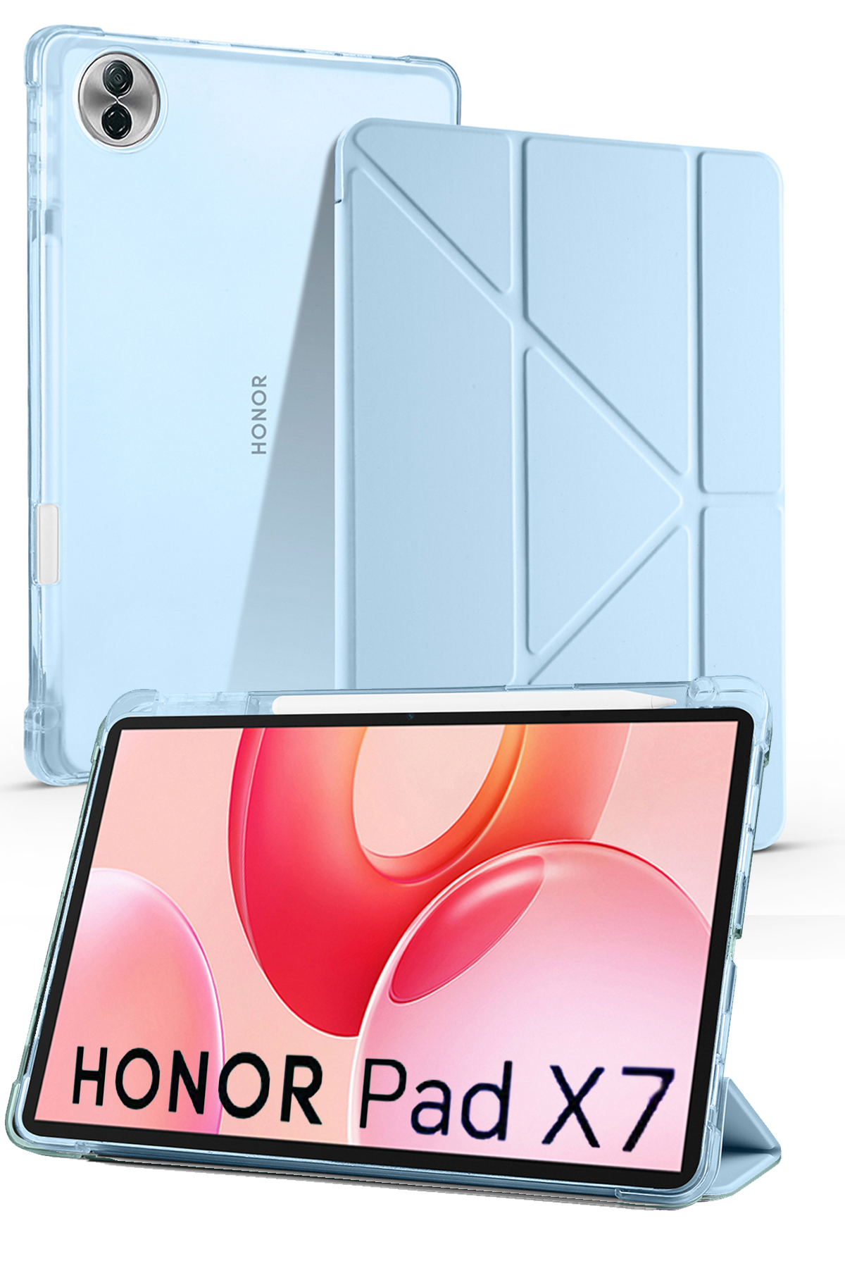 Huawei Honor Pad X7 8.7 Inch Compatible Smart Cover Tablet Case with Pen Compartment
