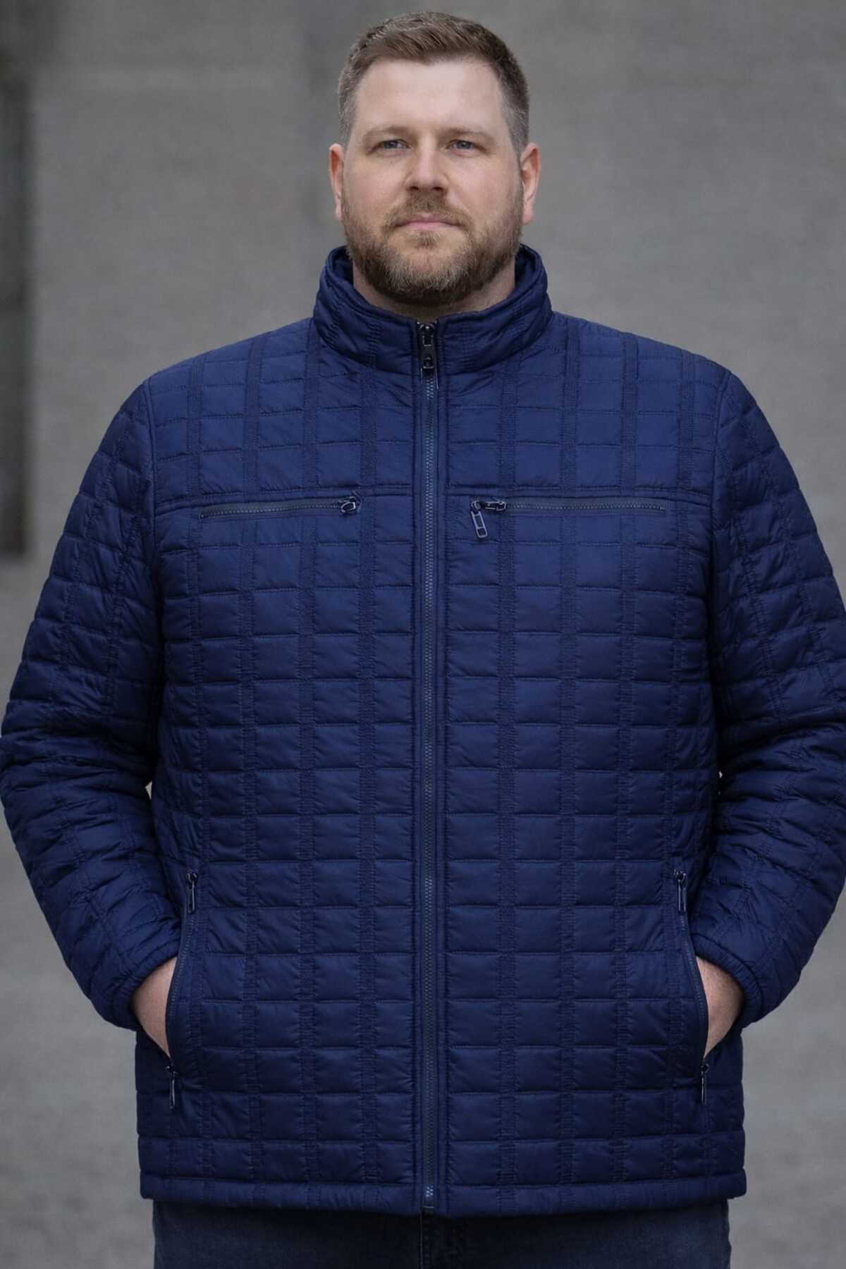 OKER Büyük Beden Erkek Kapitone Mont,kaban 4,5,6,7,8XL. görsel 7