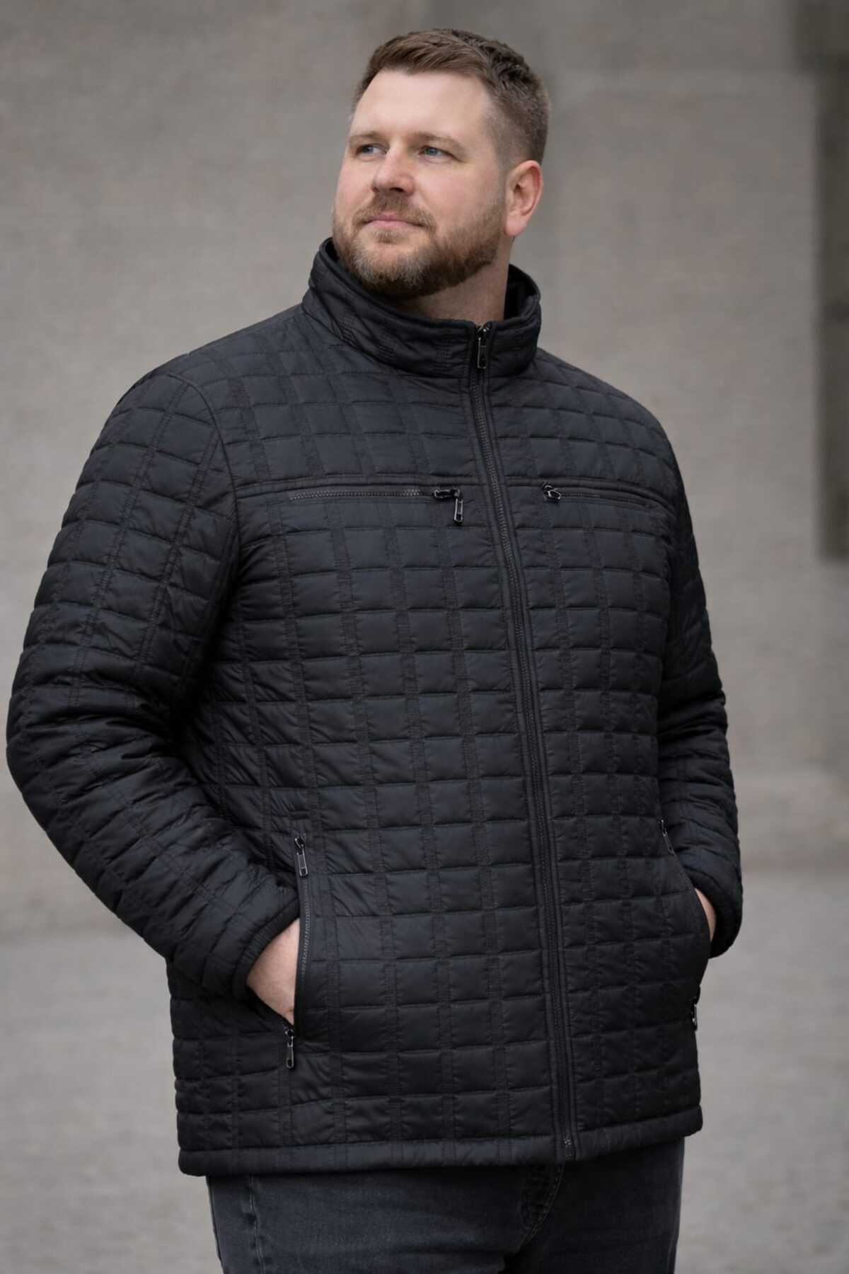 OKER Büyük Beden Erkek Kapitone Mont,kaban 4,5,6,7,8XL. görsel 7