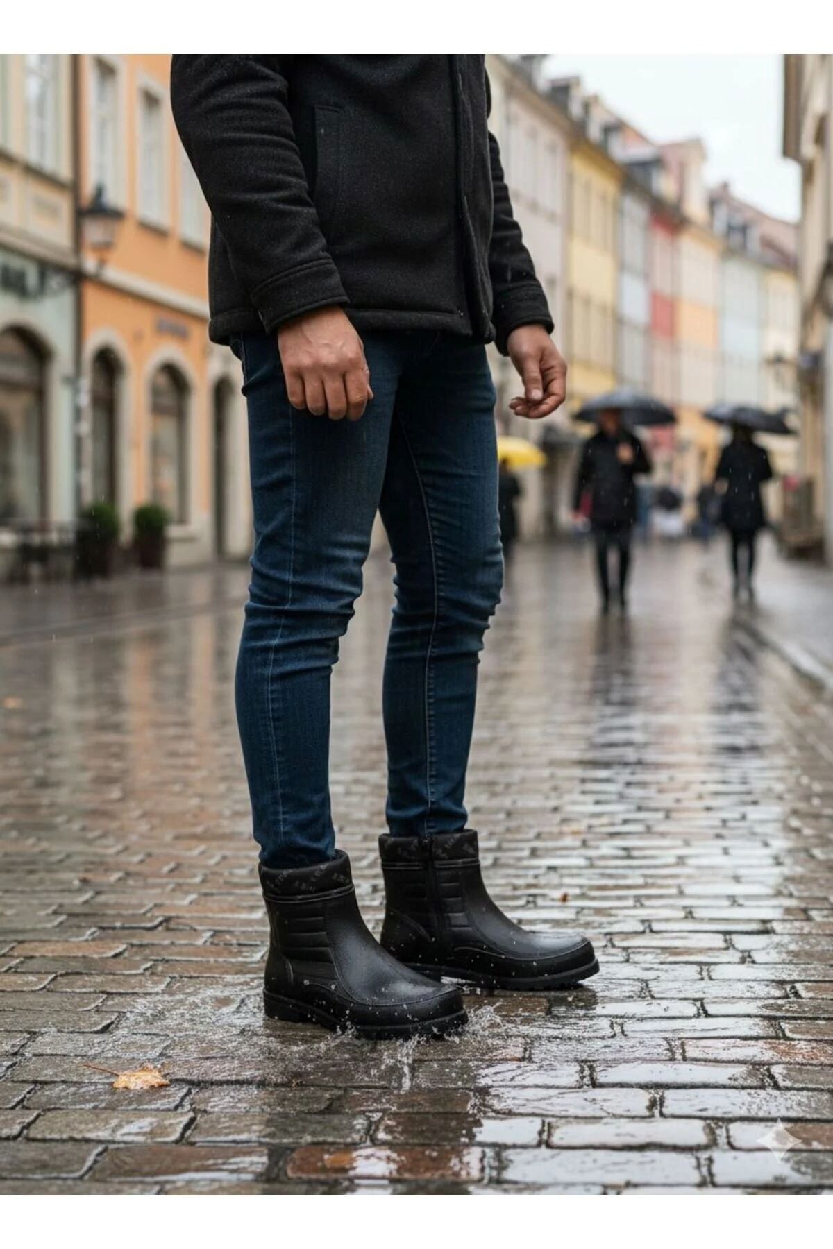 KRAL PLASTİK  Erkek Lastik Kar Botu İçi Yünlü Fermuarlı 36-44 - Görsel 5