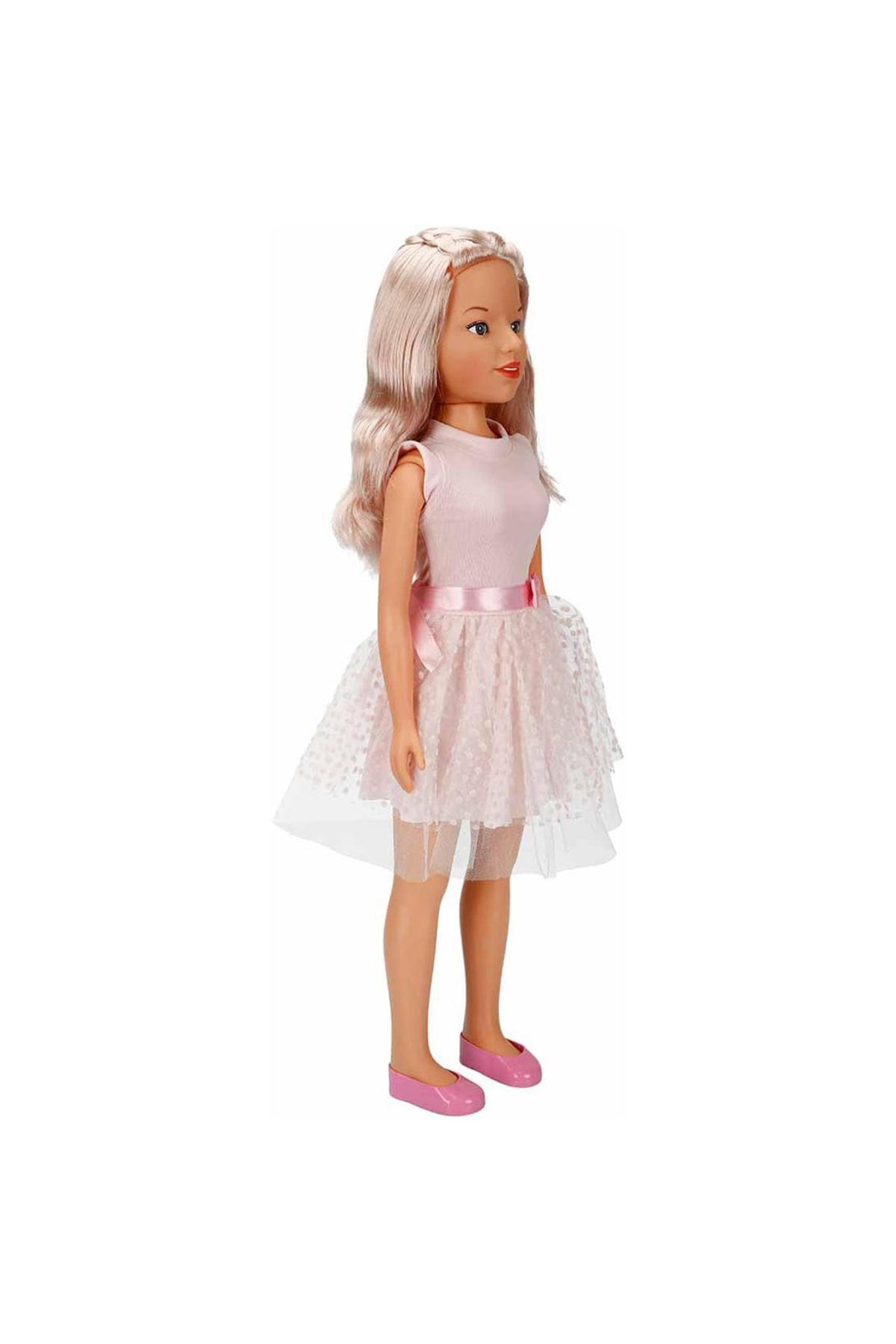 Cici Oyuncak Yürüyüş Arkadaşım Clara Party 80 cm - Açık Pembe Elbiseli Büyük Kız Çocuk Bebek fotoğrafı 2 (önizleme)