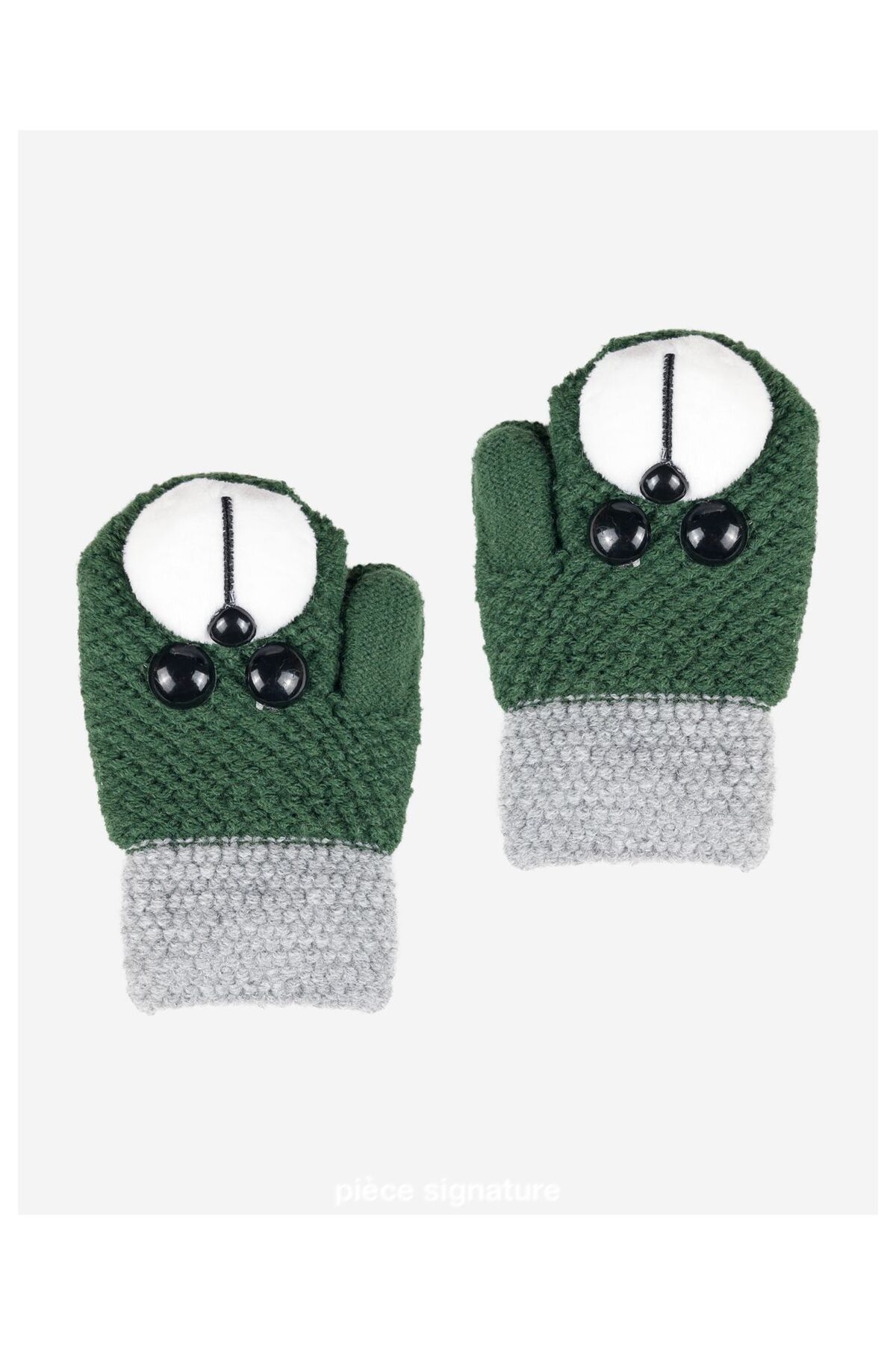 PIECE SIGNATURE %97,1 Acrylic %2,2 Polyamide %0,7 Elastane Erkek Bebek Eldiven ( 1-3 Yaş ) fotoğrafı 3 (önizleme)