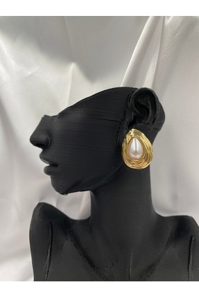 Çelik İnci Detaylı Küpe