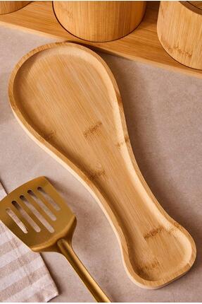 Coş Ev Mutfak Bambu Kirli Kaşık Altlığı