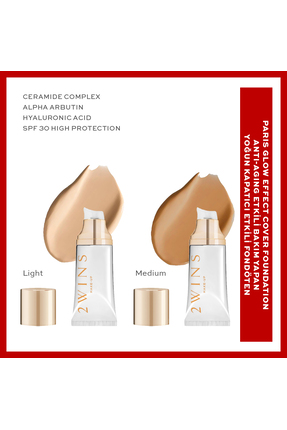 2wins Paris Glow Effect Cover Foundation-Medium