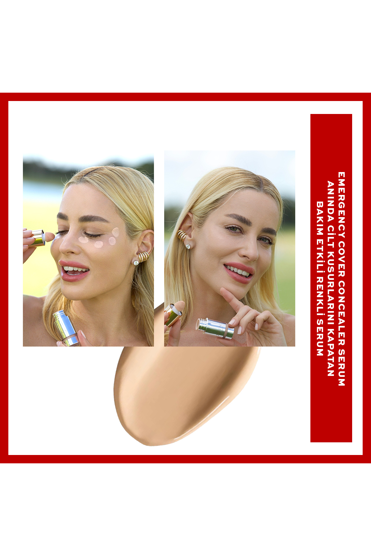 Concealer-Nemlendirici ve Aydınlatıcı Etkili Tüm Yüze Uygulanabilir Gözaltı Kapatıcı Serum-Medium — بژ 2W-MU-CSERUM — تصویر 4 از 7