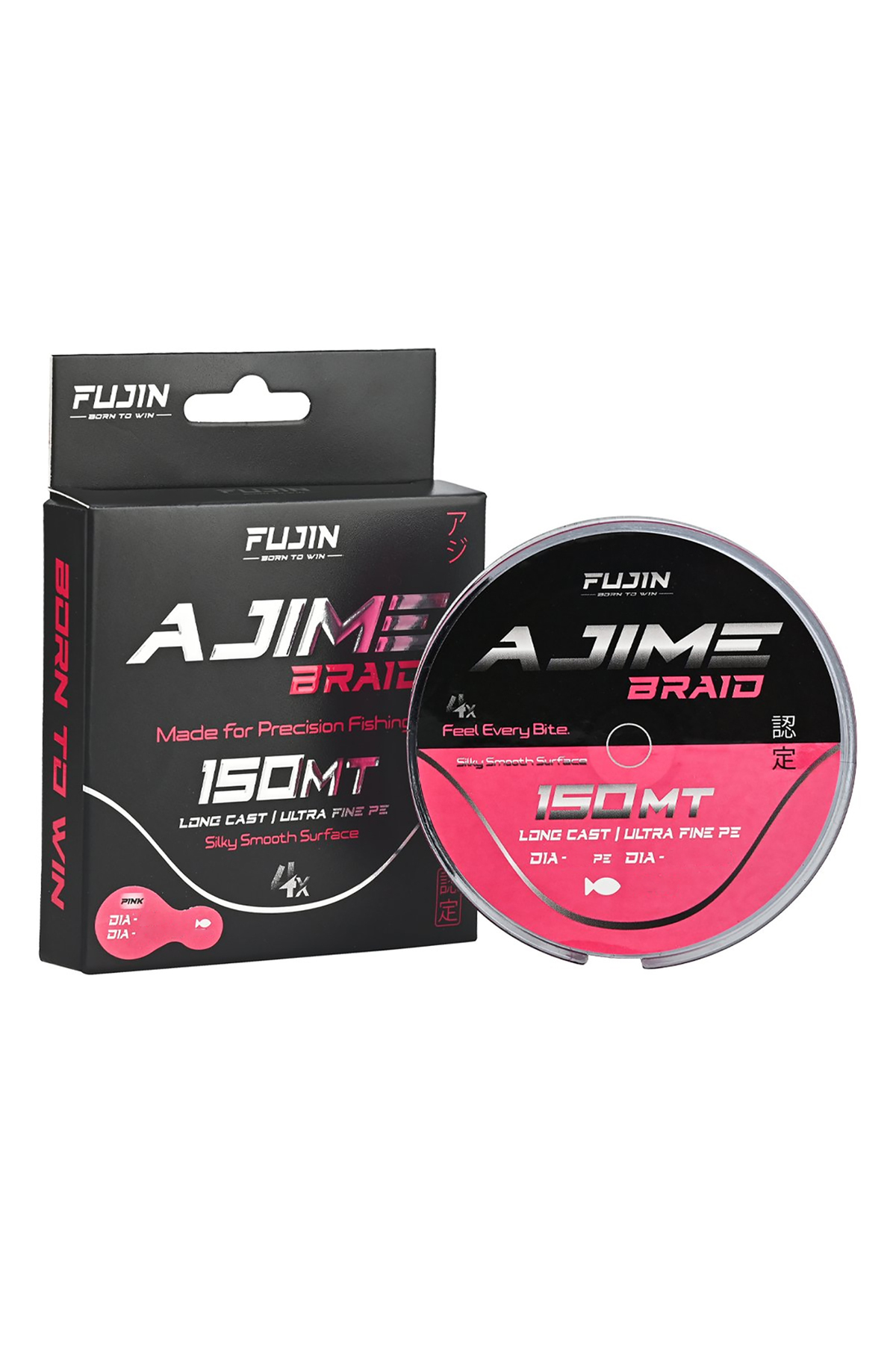 Fujin Ajime 4x 150m Pink LRF Örgü - İp Misina 0.1Pe - 0.06mm - 1.5
