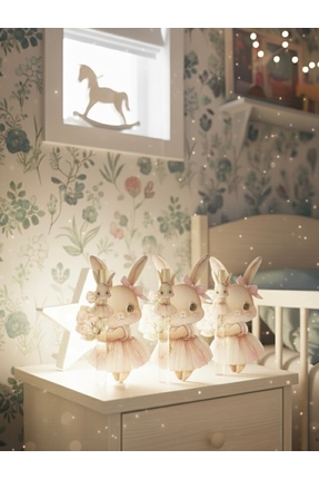 Glowandco Atelier 10 Adet Tavşan Figürlü Cam Şişe Hediyelik Bebek Kolonyası -...