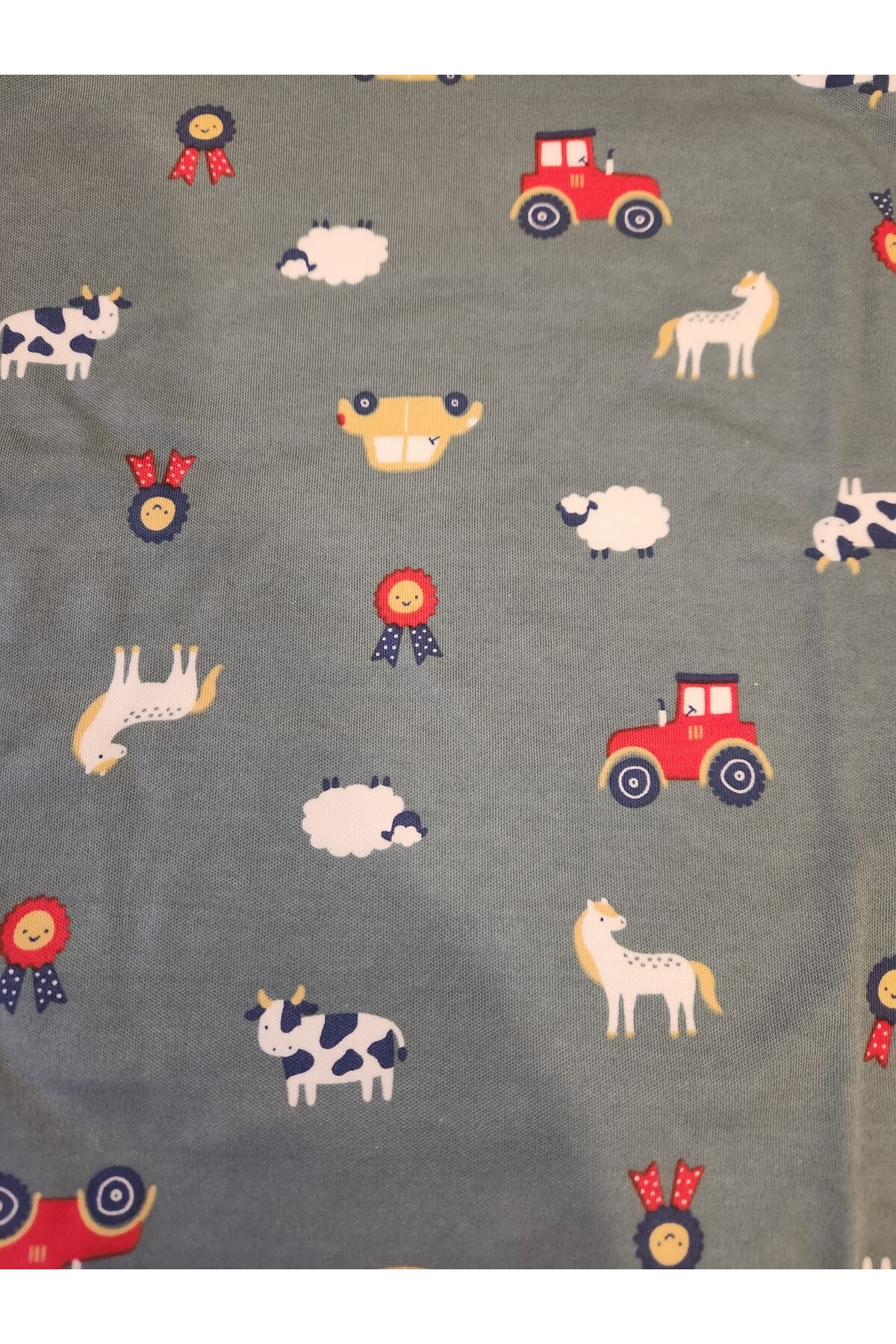 çamaşır bahçesi kendinize iyi bakın Uzun Kollu Desenli Çocuk Pijama Takım #baskılıçocukpijamatakım #çamaşırbahçesi #koyundesenlipijama fotoğrafı 7 (önizleme)