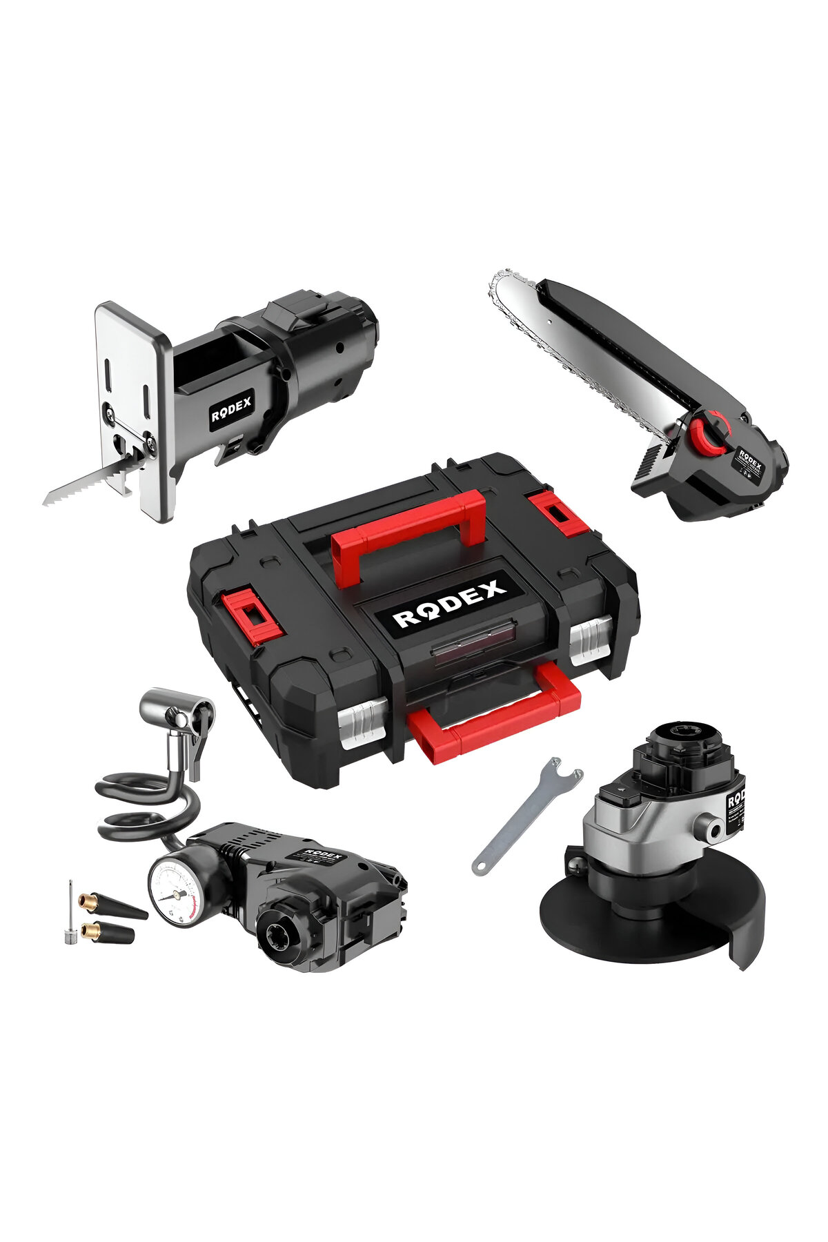 Rodex RDX2705 Çok Amaçlı 20 V Matkap | 5 Başlıklı + 2×2.0 Ah Batarya | Çantalı & Aksesuarlı