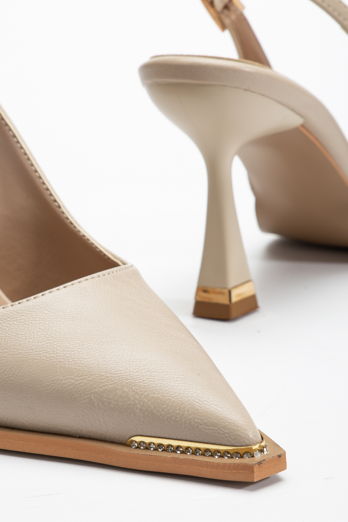 ELEVAM  Taş Detaylı Topuklu Abiye Ayakkabı Kadın Stiletto - Görsel 4