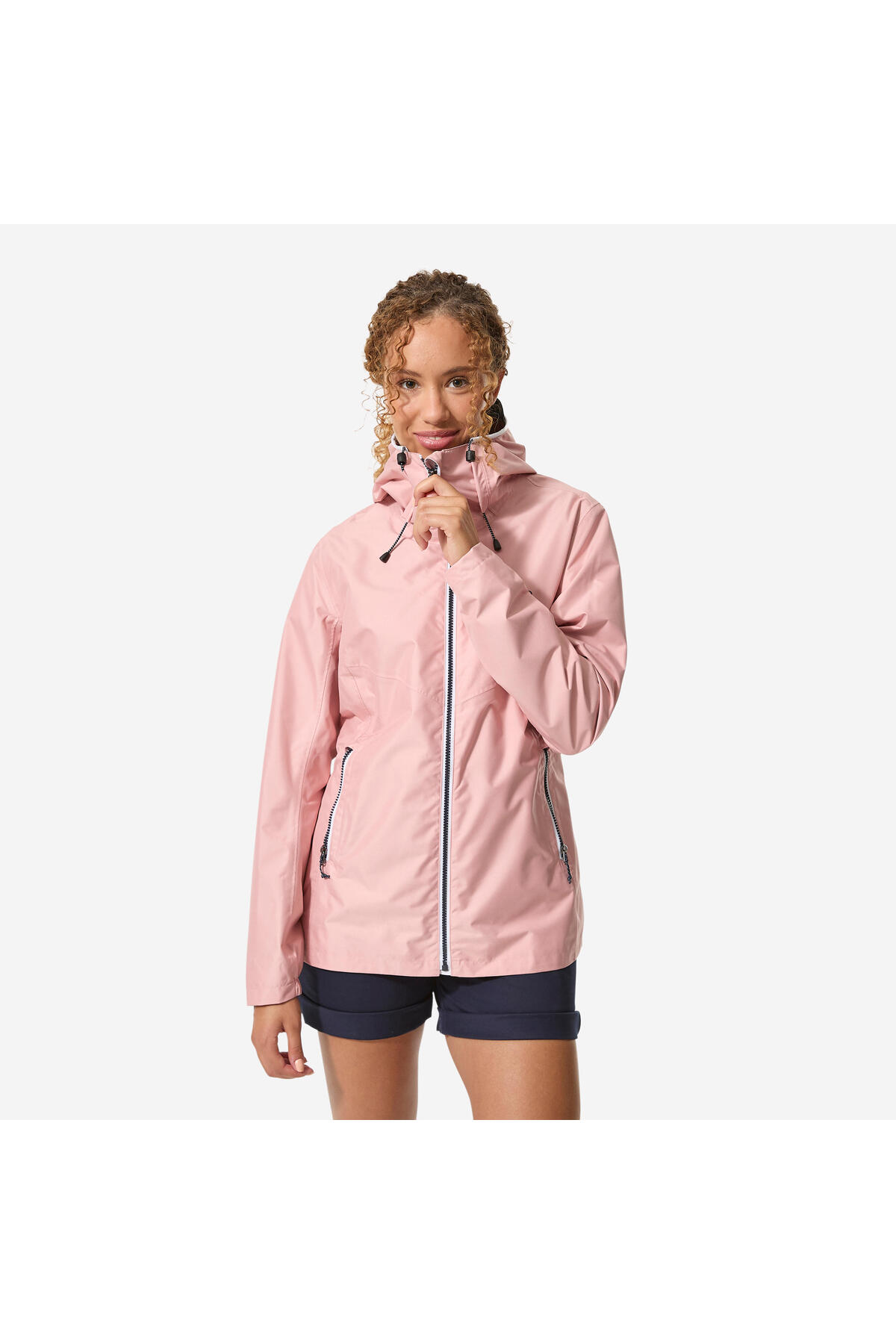 Decathlon Kadın Rüzgar Kesen Yelkenli Yağmurluğu - Pembe - 100
