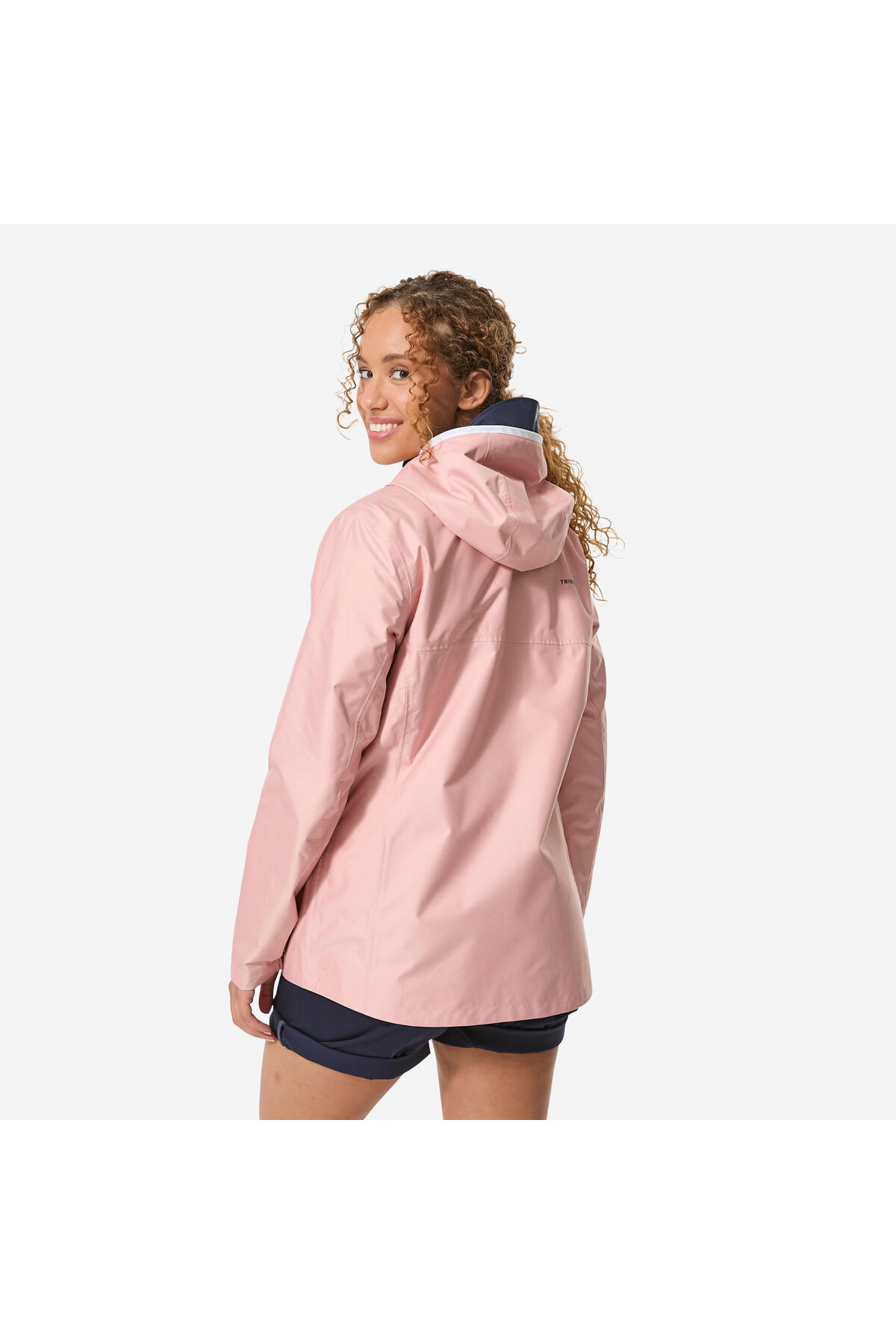 Decathlon Kadın Rüzgar Kesen Yelkenli Yağmurluğu - Pembe - 100 görsel 3