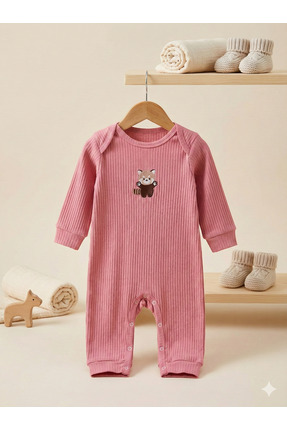 tinytrends %100 Pamuk Unisex 3-6-9 Ay Yenidoğan Hediyelik Bebek Tulum