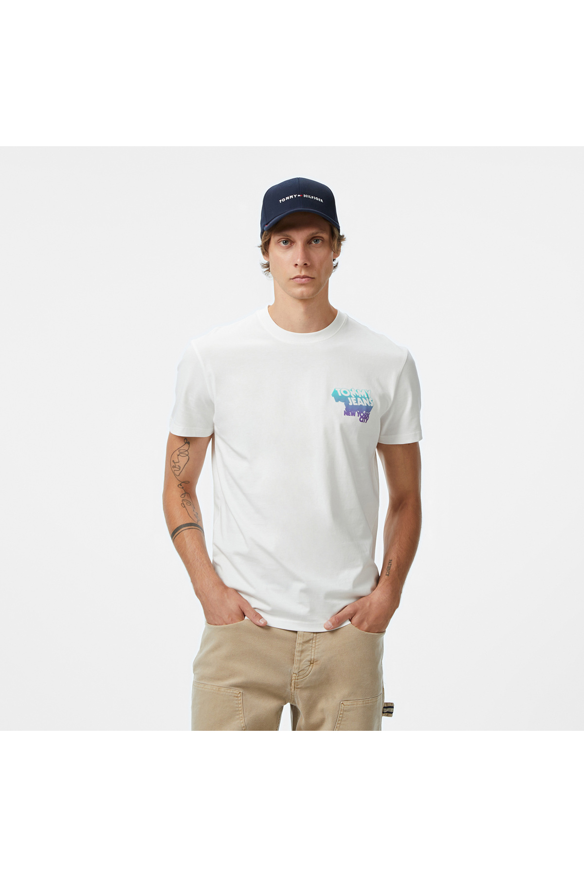 تامی هیلفیگر تی شرت مردانه تامی جینز مدل TF-1000