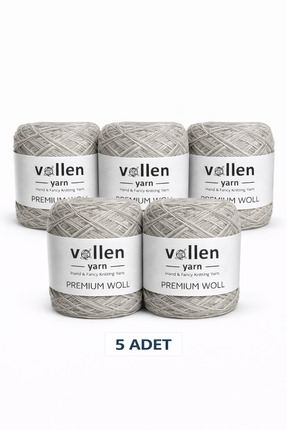 vollen yarn 5 ADET Premium Woll %100 Yün Örgü İpi 500 gr – El Örgüsü & Tığ İş...