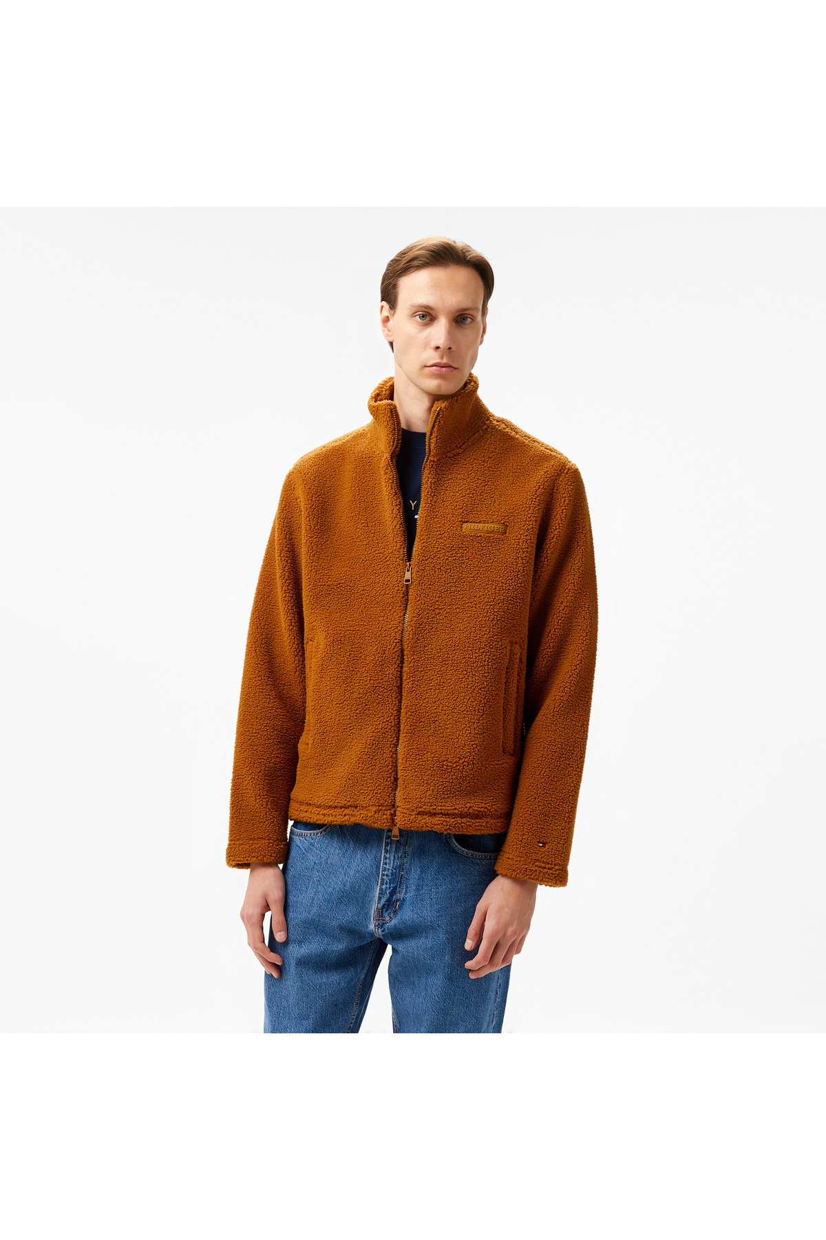 تامی هیلفیگر سویشرت قهوه‌ای مردانه