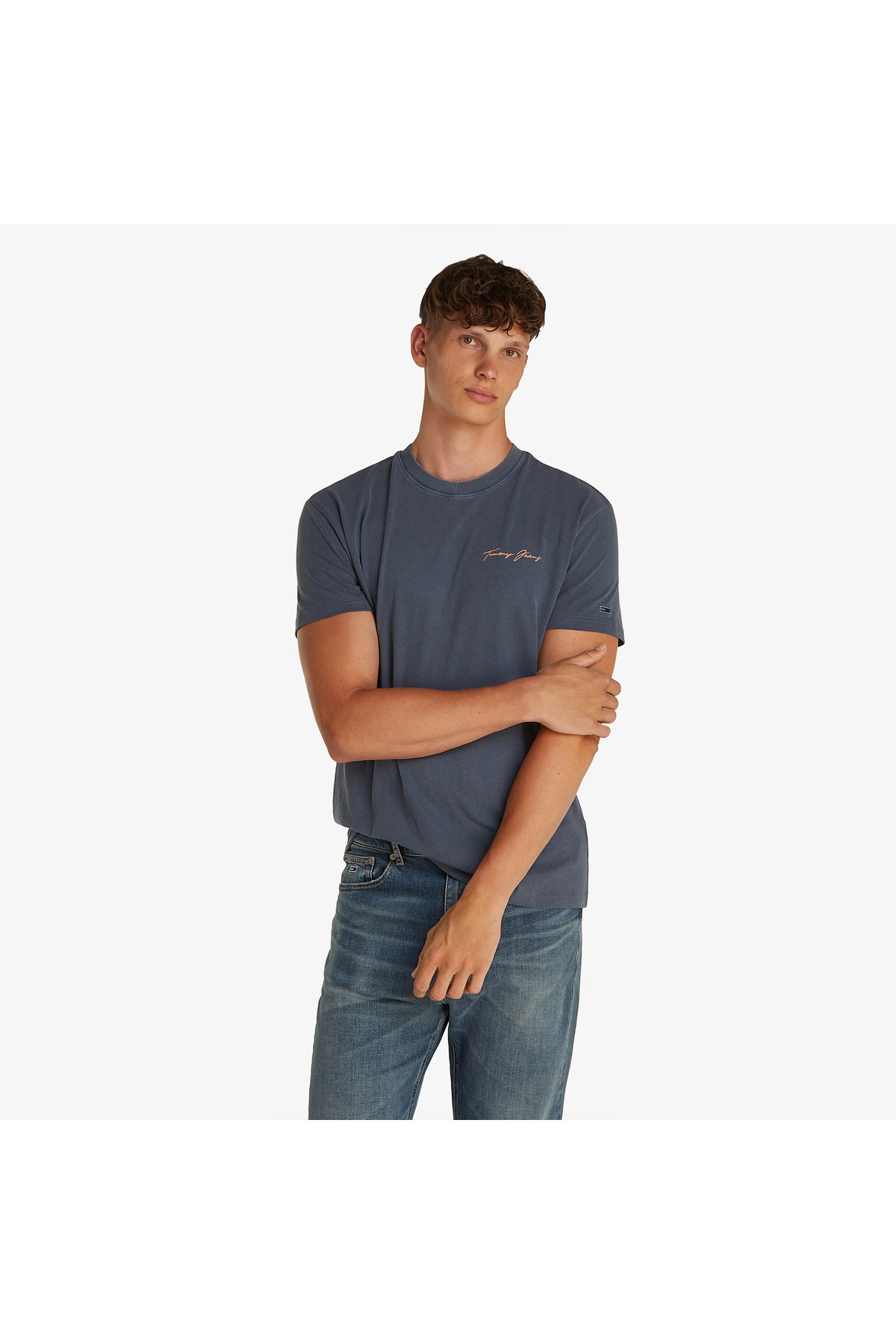 تامی هیلفیگر تی شرت مردانه تامی جینز مدل Sailing رنگ سرمه‌ای