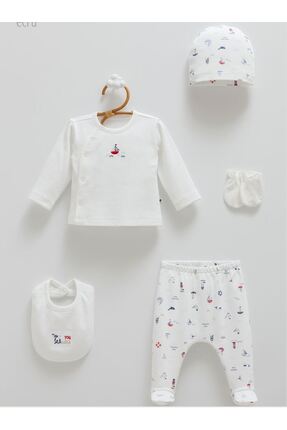 Caramell İncibaby Premium Yumuşak Dokulu % 100 Pamuk Marine Denizci 5'li Erke...