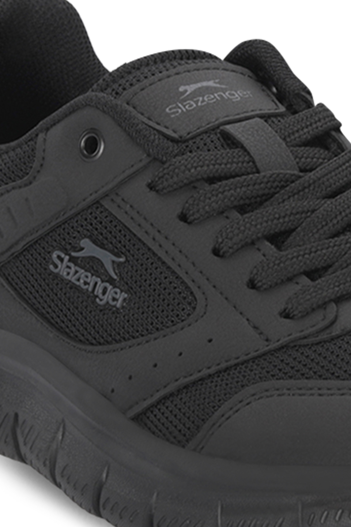 Slazenger GLEN I Erkek Büyük Beden Siyah / Siyah Koşu & Yürüyüş Spor Ayakkabısı görsel 4