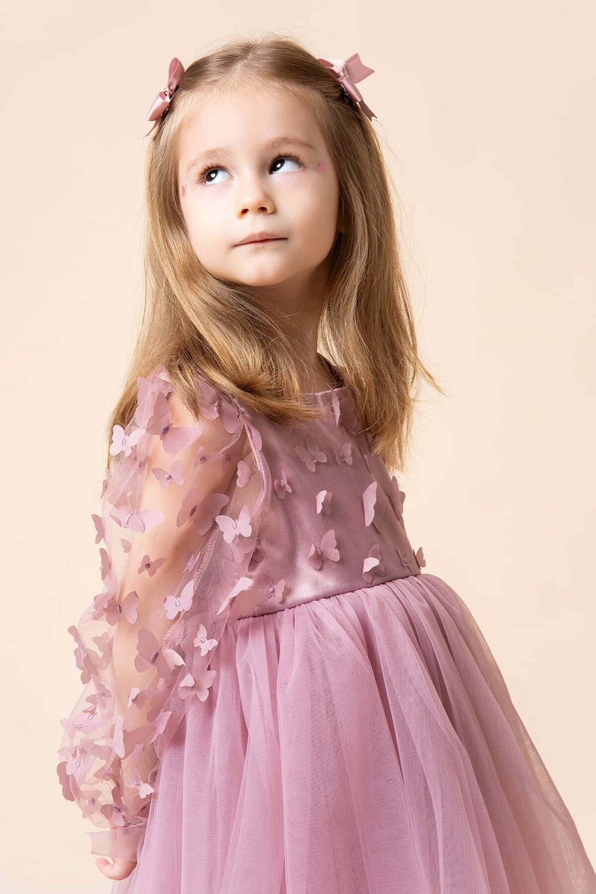 Banamio Lorelai 3D Kelebek Detaylı Tüllü Tütülü Elbise fotoğrafı 2 (önizleme)