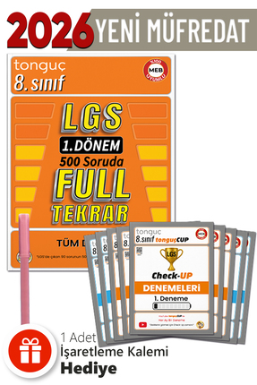 Tonguç Yayınları 8. Sınıf - LGS 1. Dönem Full Tekrar Soru Bankası - 8. Sınıf ...