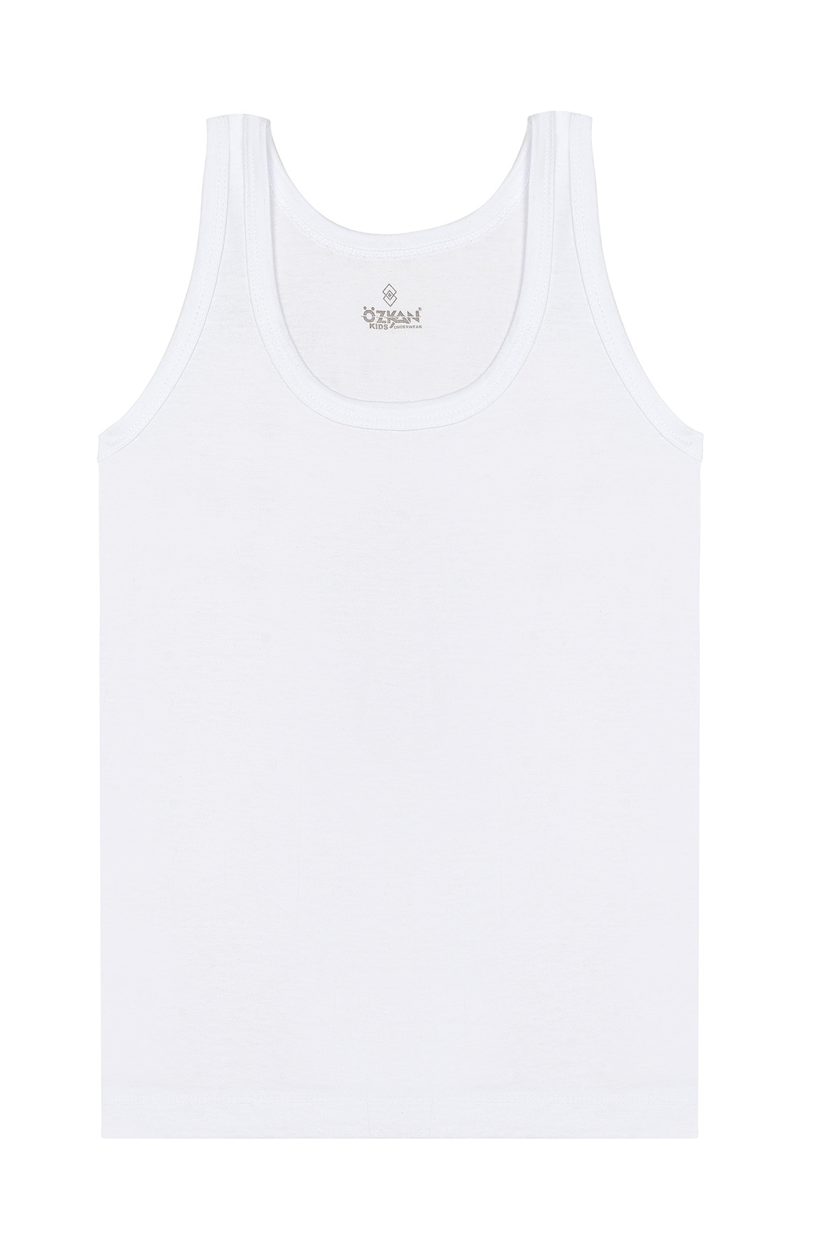 ÖZKAN underwear Özkan 0702 5'li Paket Erkek Çocuk Bebek %100 Pamuklu Süprem Kumaş Esnek Rahat Atlet fotoğrafı 3 (önizleme)