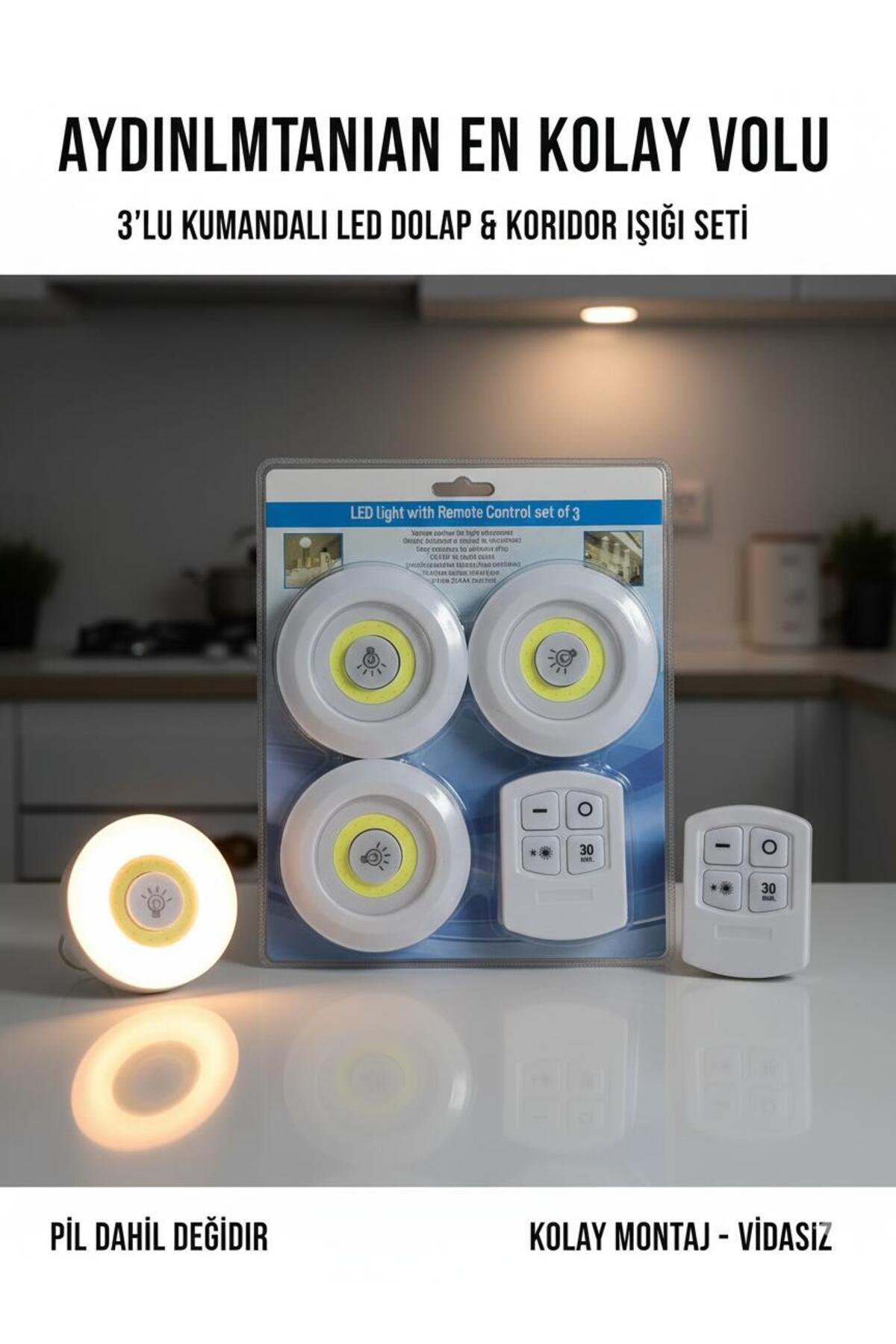 GenelTedarik Led Işık Kumandalı Led Işık Dolap İçi aydınlatma