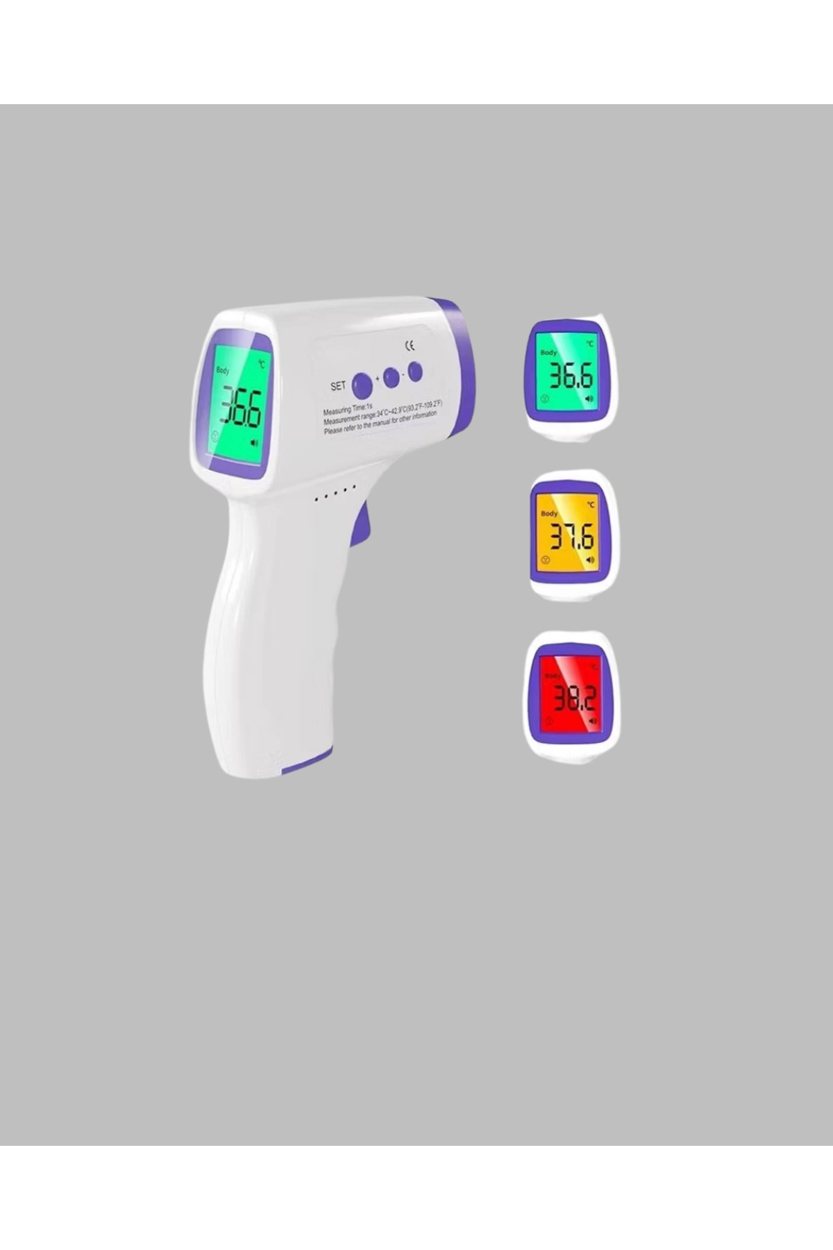 Epilons Kızılötesi Temassız Ateş Ölçer Lcd Ekranlı Hassas Termometre fotoğrafı 4 (önizleme)