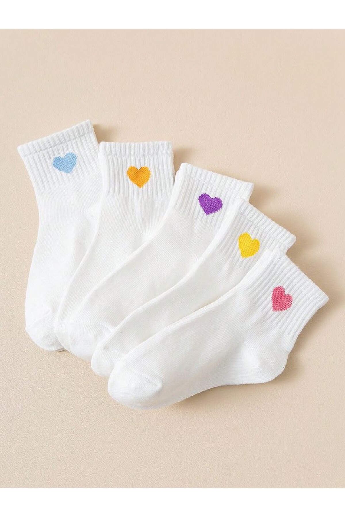 WORTHY SOCKS 5 пар шкарпеток з серцевим візерунком