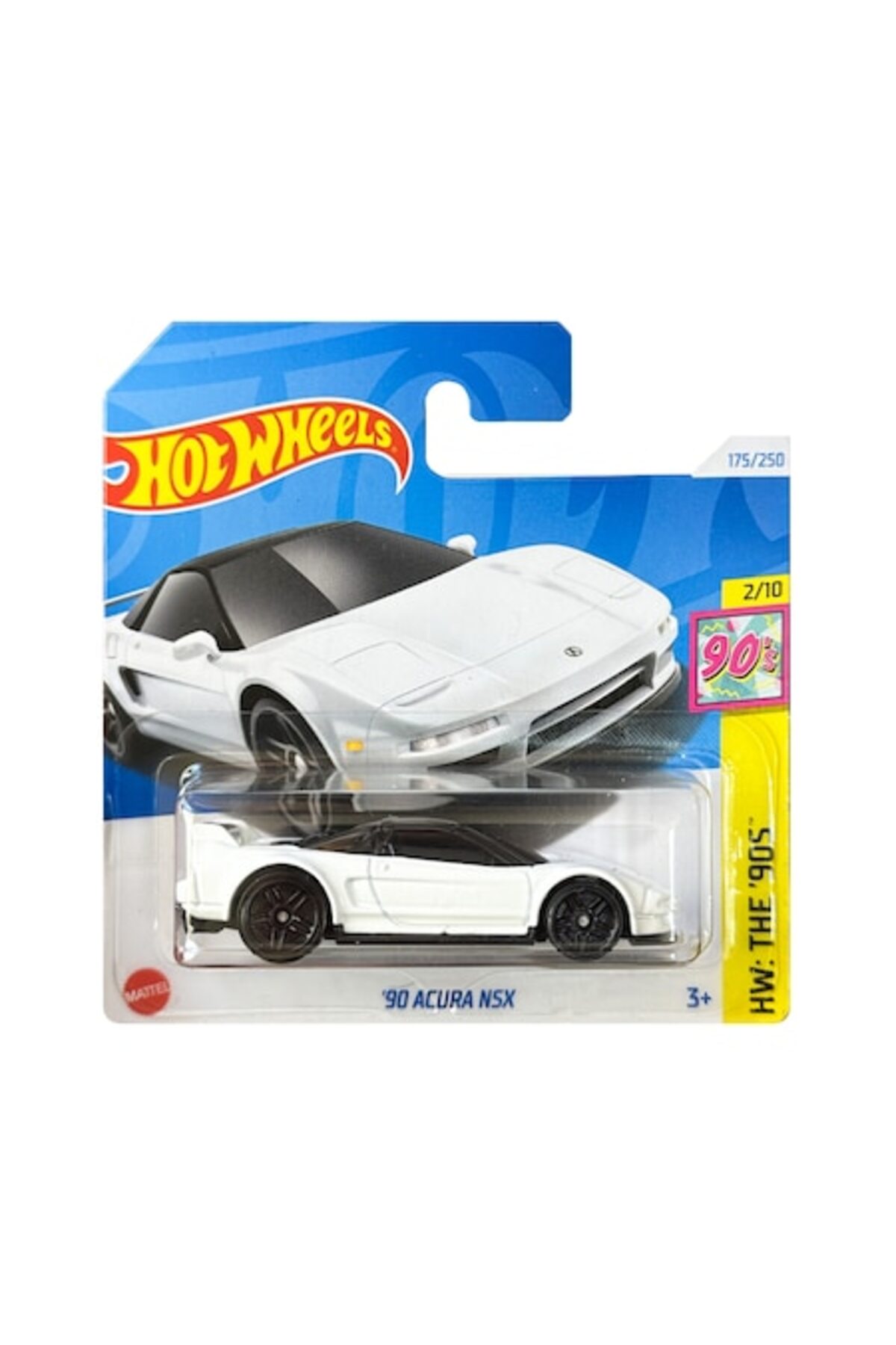 Masinuta Metalica Hot Wheels, '90 Acura NSX, 1:64, Alb