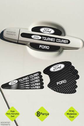 Kocamın Tasarımı Ford Tourneo Courier Kapı Kolu Karbon Folyo Seti – Tourneo C...