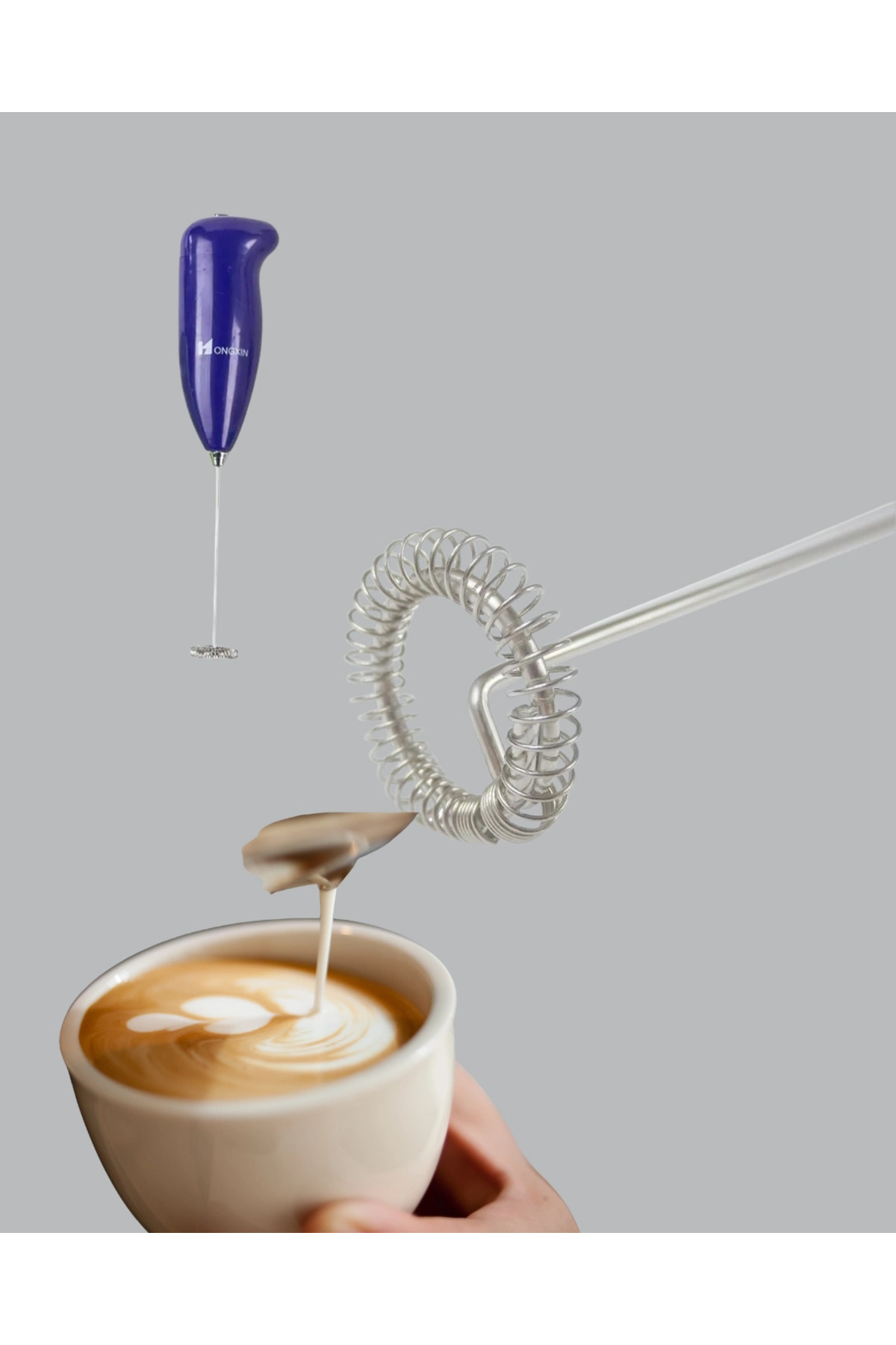 Epilons El Tipi Pratik Mikser - Kahve, Süt, Bebek Maması Ve Yumurta Çırpıcı fotoğrafı 5 (önizleme)