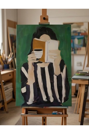 Nurşahın Resimleri Tablo%100 El Yapımı Soyut Dekoratif Kanvas Tablo