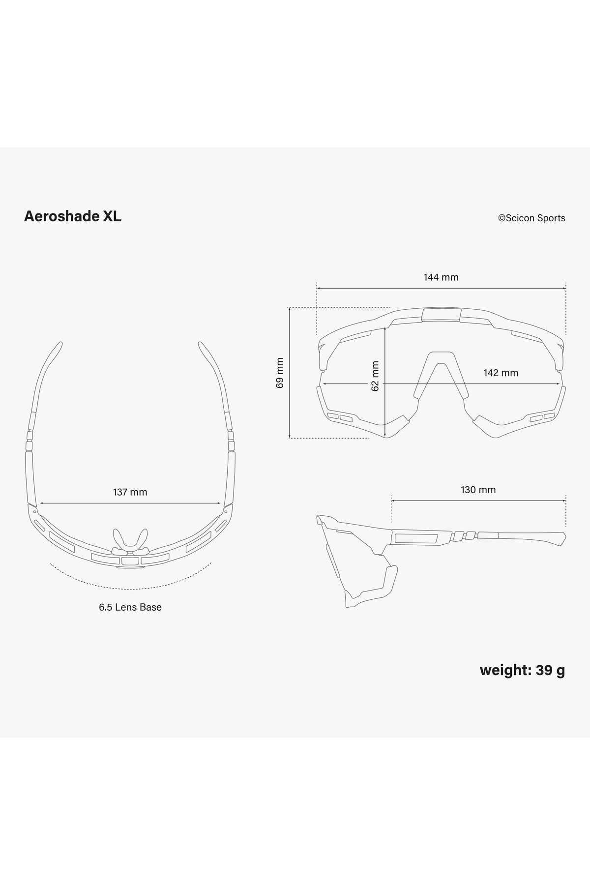 Aeroshade XL Scicon Sports Gözlüğü