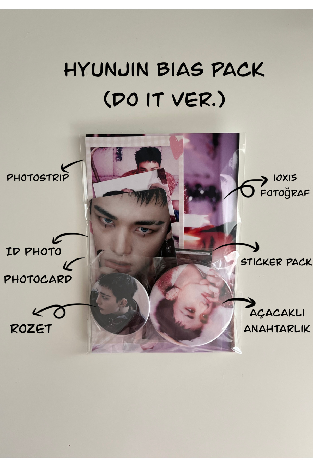 Hara Company Stray Kids Hyunjin Bias Pack ( Do it Versiyon ) KPOP