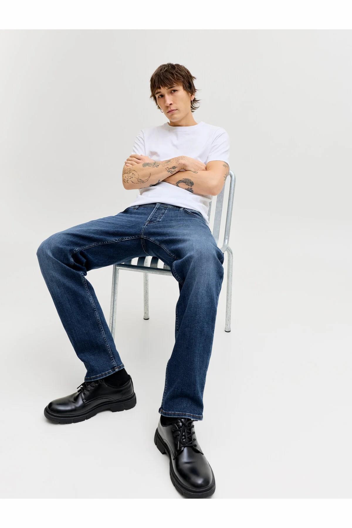 Jack & Jones  Jack Jones Mike Jjoriginal Erkek Jean Pantolon 12289829 - Görsel 4