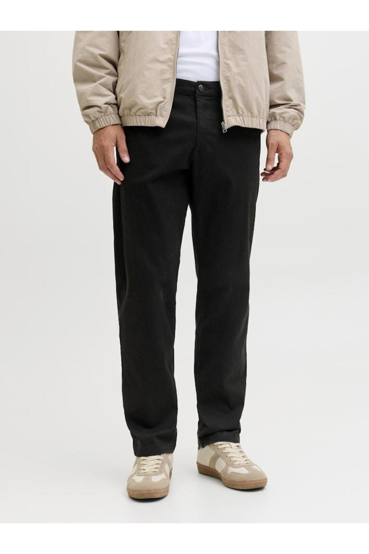 شلوار مردانه راسته فاق کوتاه | جک اند جونز Jack & Jones 12288462 - تصویر 3