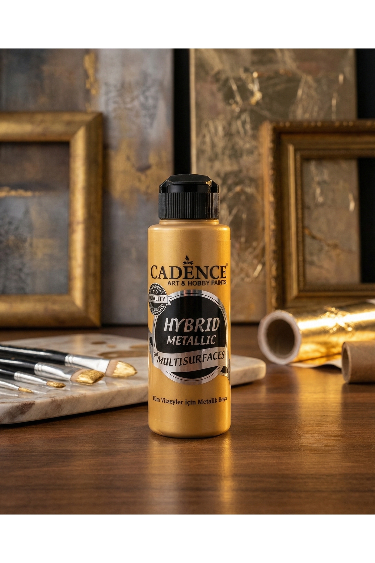 Cadence Hybrid Metalik Multisurface HM-801 Antik Altın 120 ml Tüm