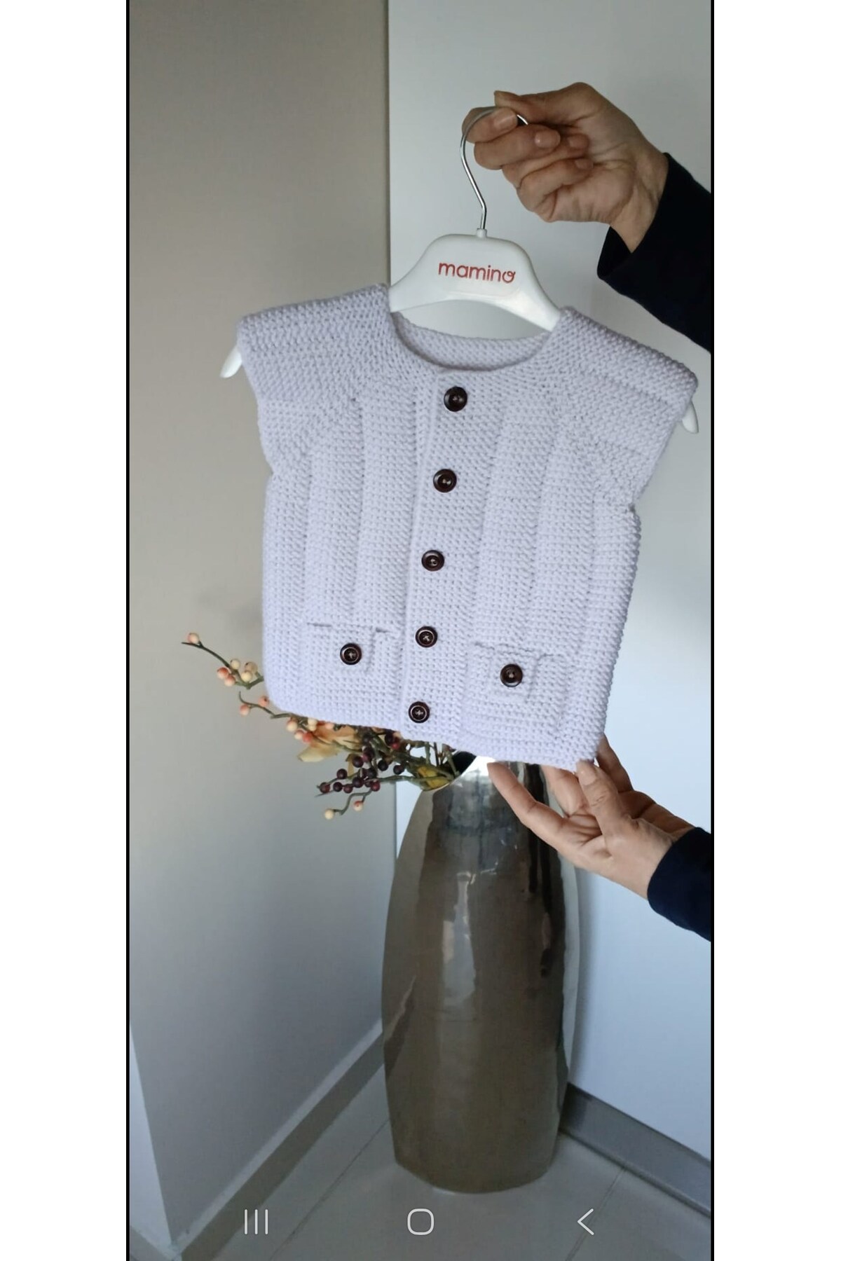 Tozpembebaby Erkek Bebek Örgü Yelek fotoğrafı 2 (önizleme)