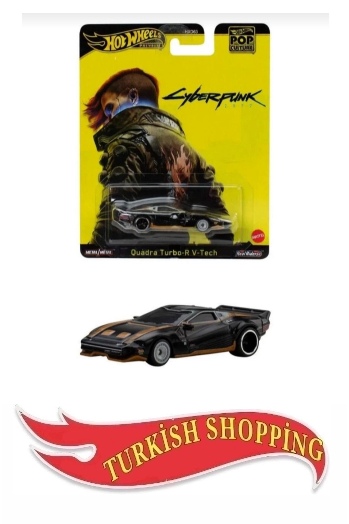 HOT WHEELS Premium Pop Culture Cyberpunk 2077 Quadra Turbo-R V